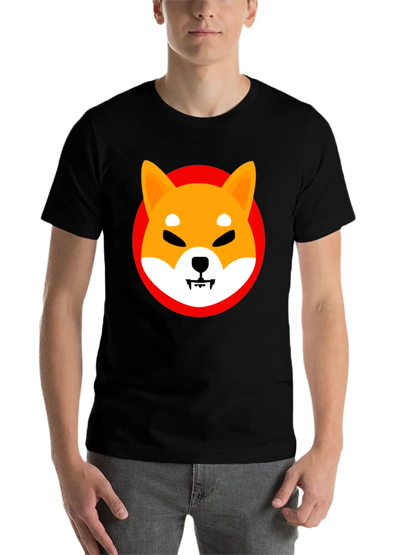 Shiba Inu Token Breathable Soft Cotton T-Shirt – Timeless Casual Look