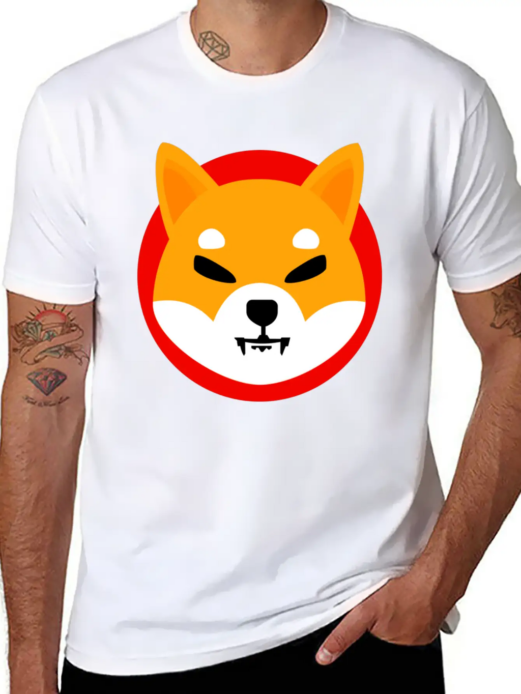 Shiba Inu Token Breathable Soft Cotton T-Shirt – Timeless Casual Look
