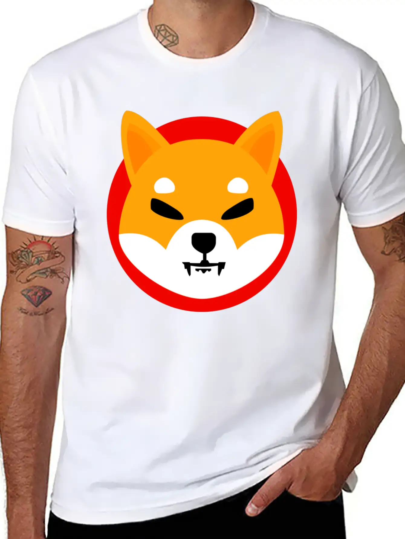 Shiba Inu Token Breathable Soft Cotton T-Shirt – Timeless Casual Look