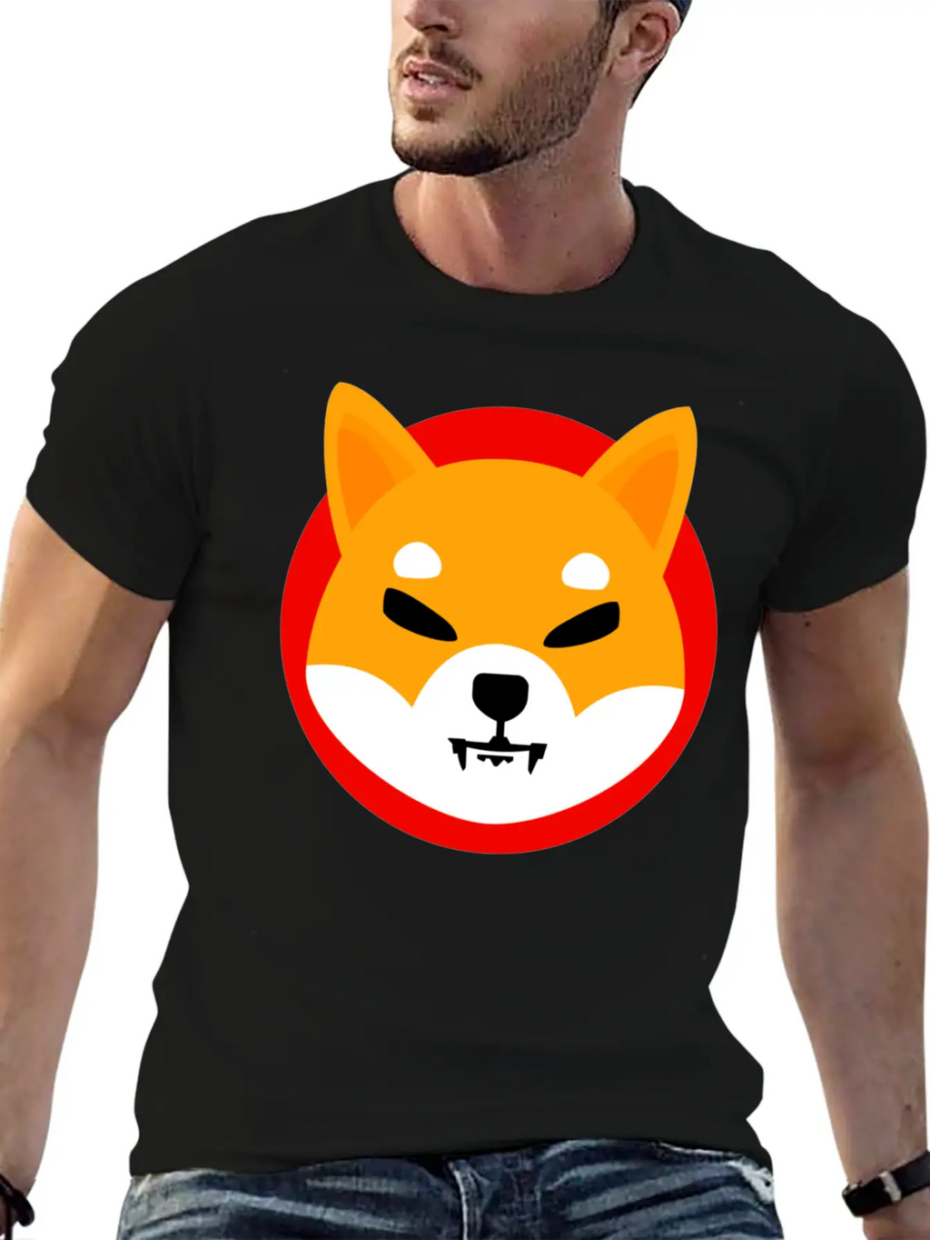 Shiba Inu Token Breathable Soft Cotton T-Shirt – Timeless Casual Look