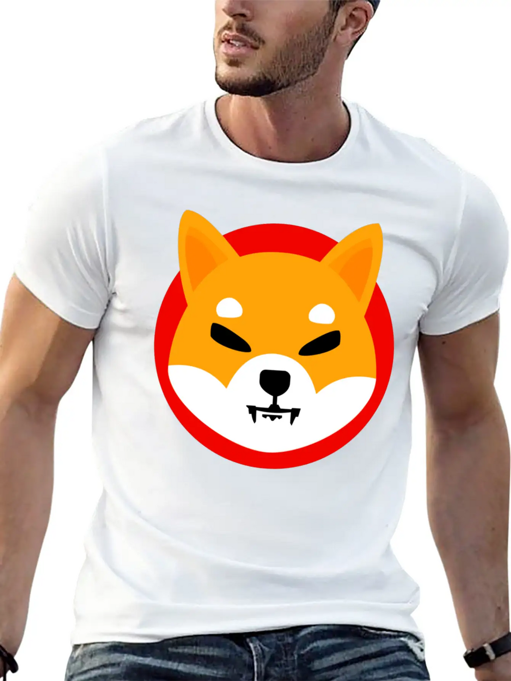 Shiba Inu Token Breathable Soft Cotton T-Shirt – Timeless Casual Look
