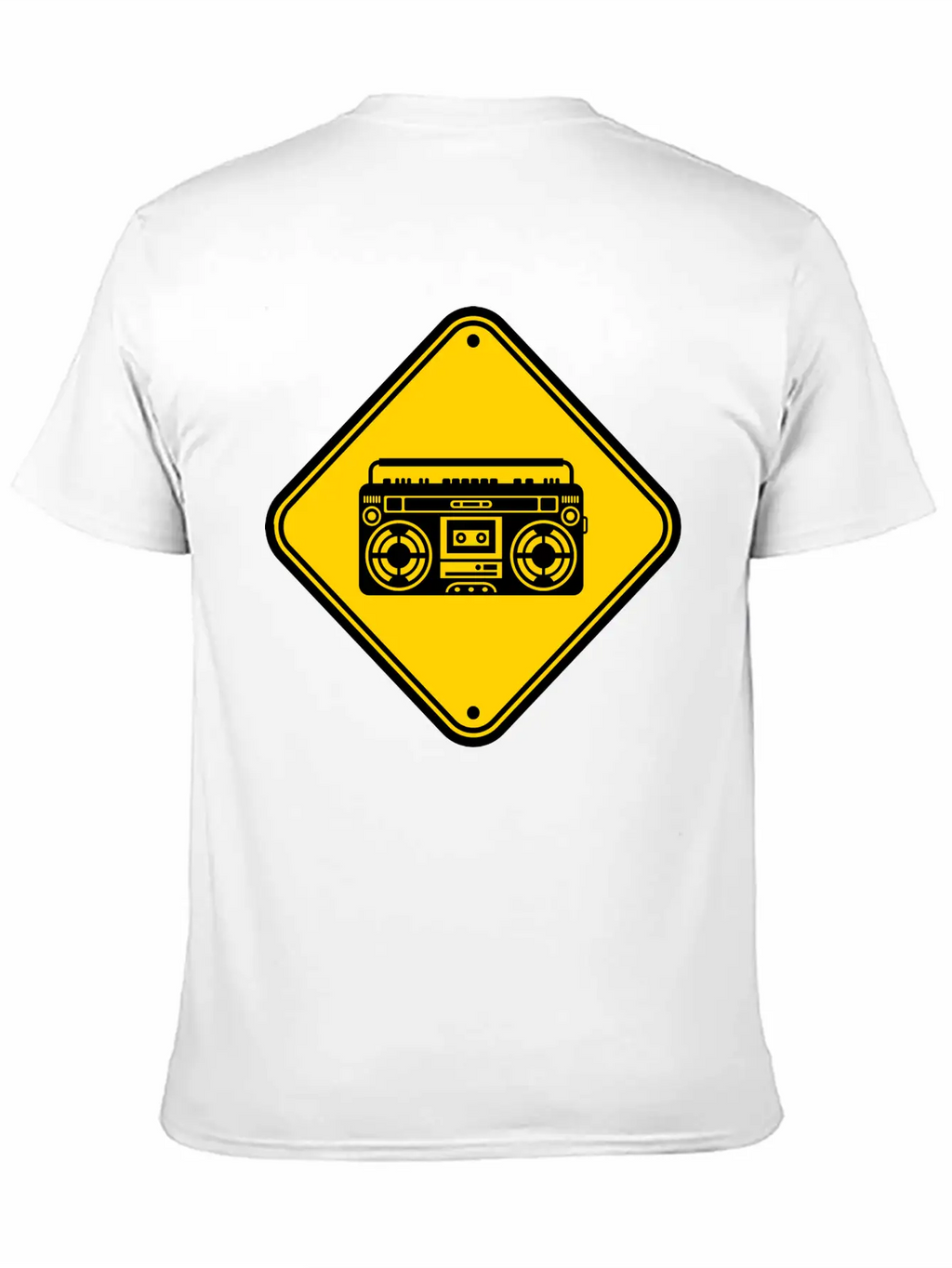 Shield Ghettoblaster Zone Warning Danger Caution C Unisex Casual T-Shirt – Clean Design For Daily Comfort