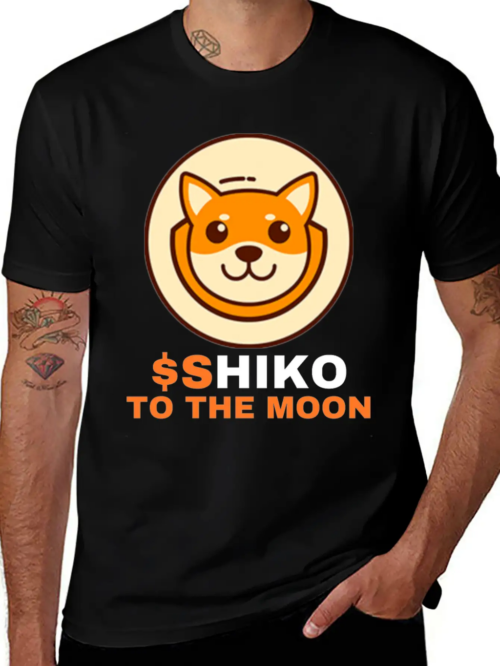 SHIKO To The Moon, Shikoku Inu Coin Shiko Crypto Unisex Casual T-Shirt – Clean Design For Daily Comfort