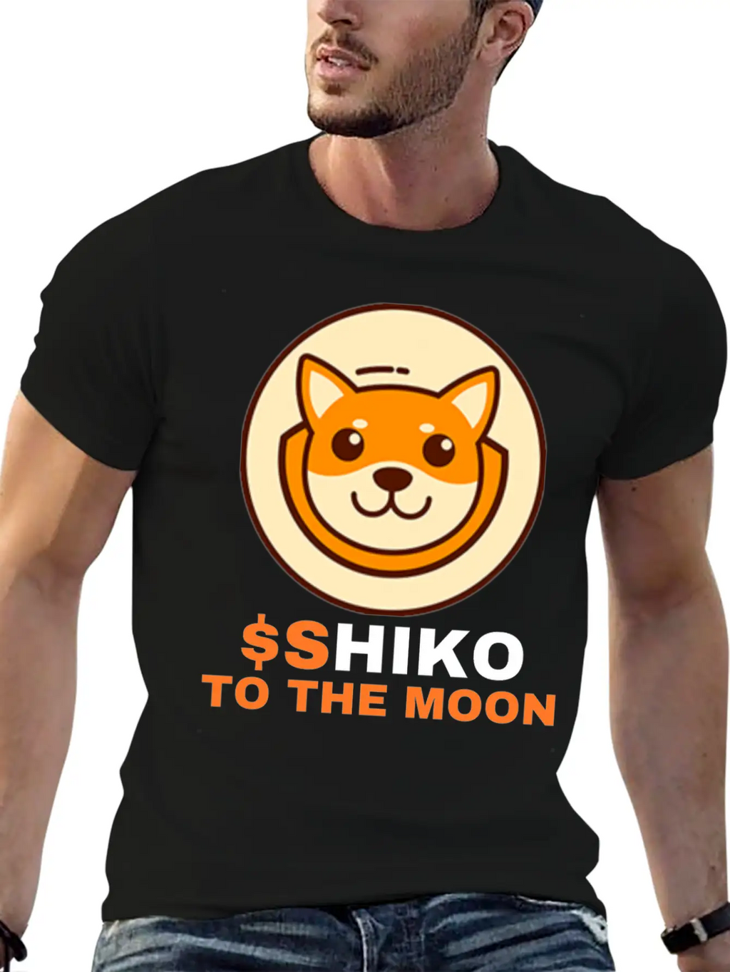 SHIKO To The Moon, Shikoku Inu Coin Shiko Crypto Unisex Casual T-Shirt – Clean Design For Daily Comfort