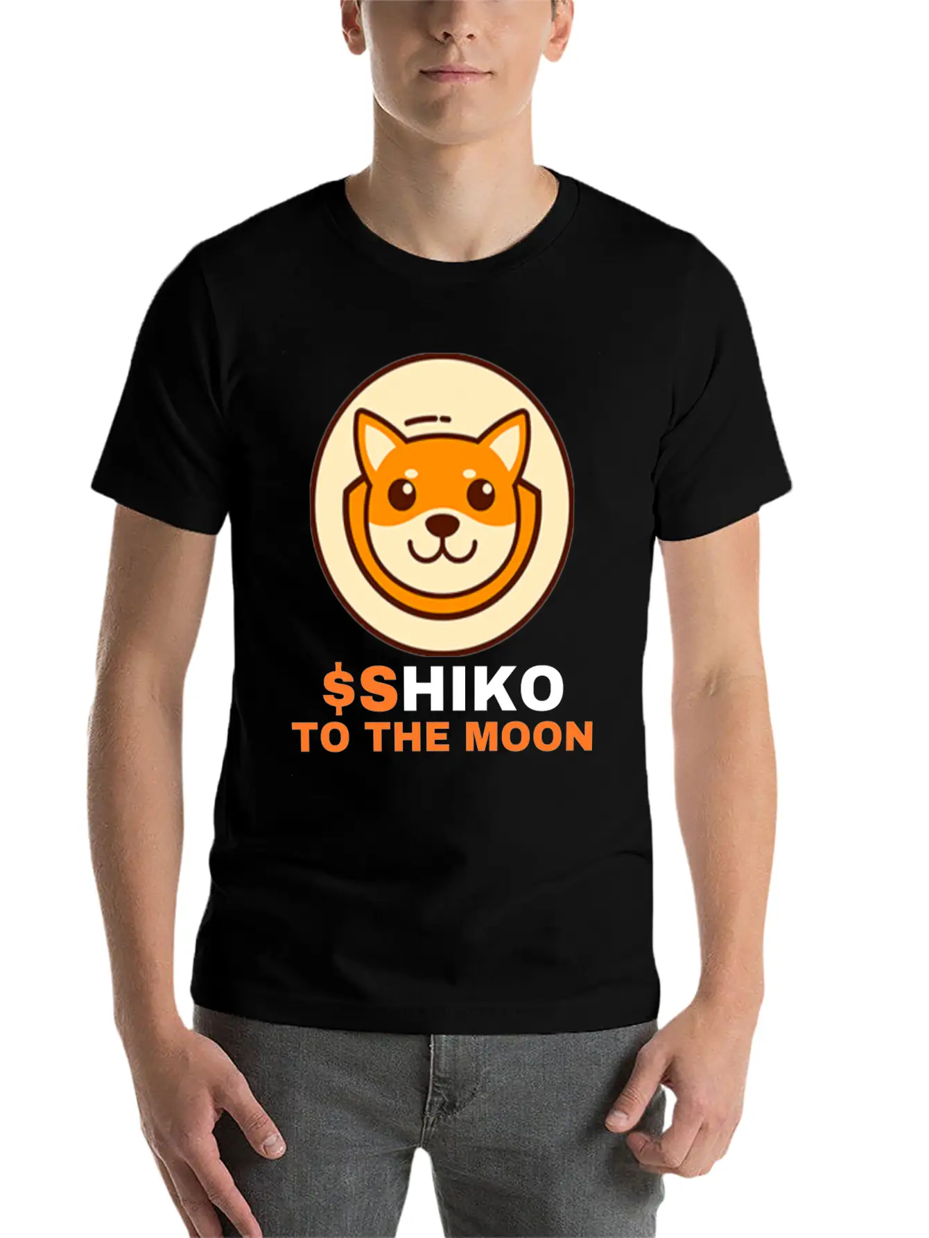 SHIKO To The Moon, Shikoku Inu Coin Shiko Crypto Unisex Casual T-Shirt – Clean Design For Daily Comfort