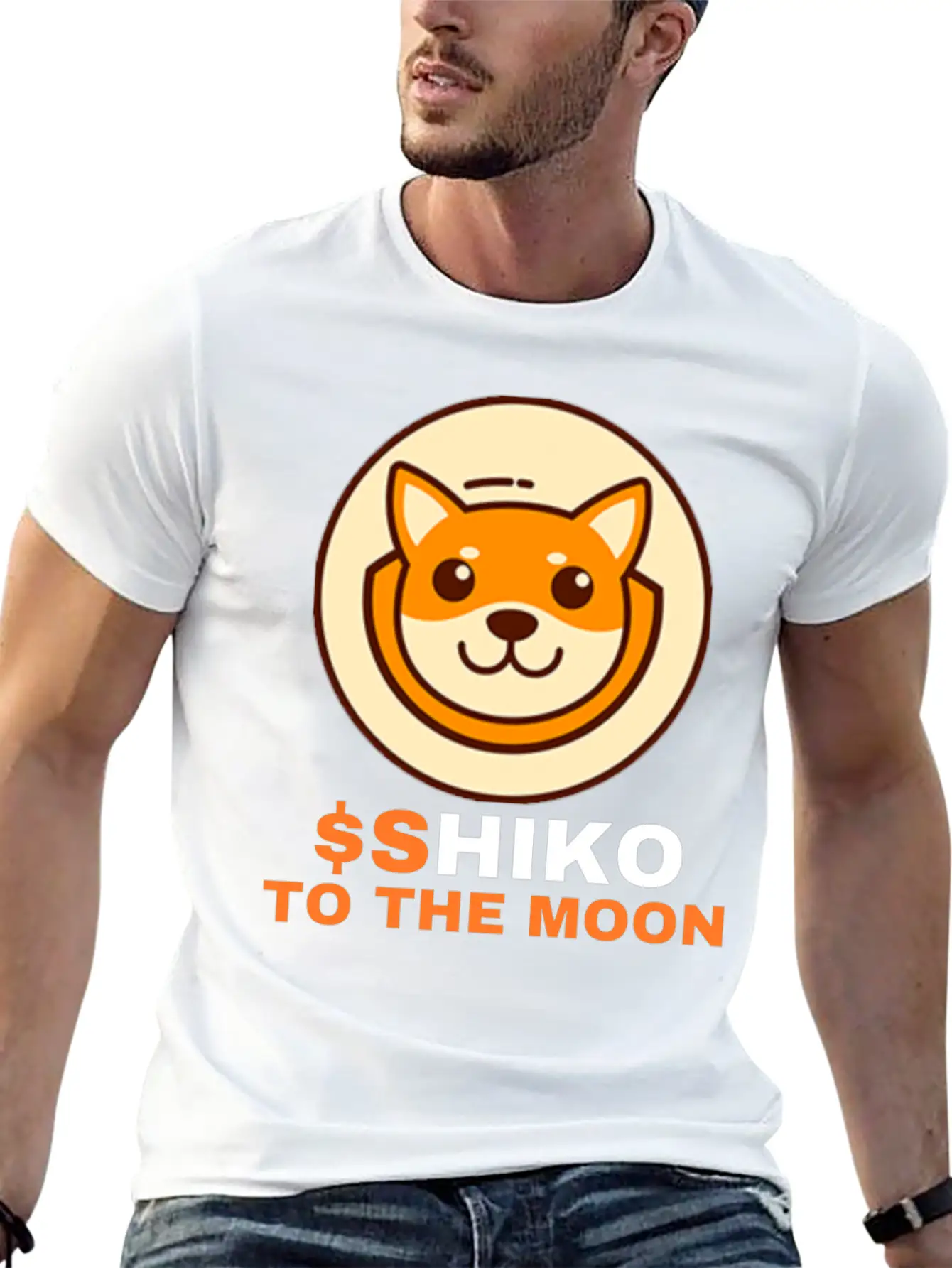 SHIKO To The Moon, Shikoku Inu Coin Shiko Crypto Unisex Casual T-Shirt – Clean Design For Daily Comfort