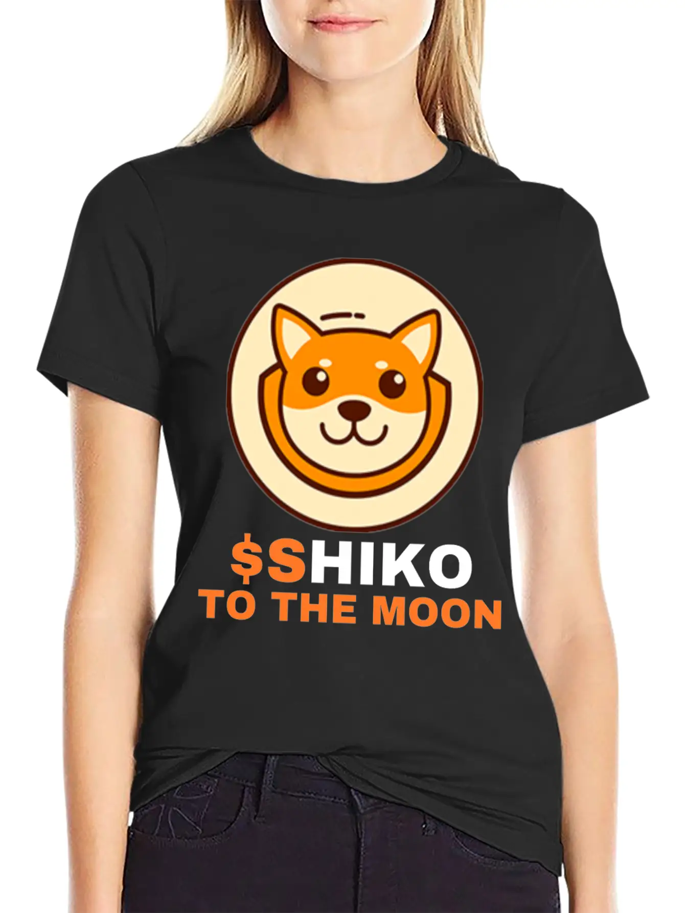 SHIKO To The Moon, Shikoku Inu Coin Shiko Crypto Unisex Casual T-Shirt – Clean Design For Daily Comfort