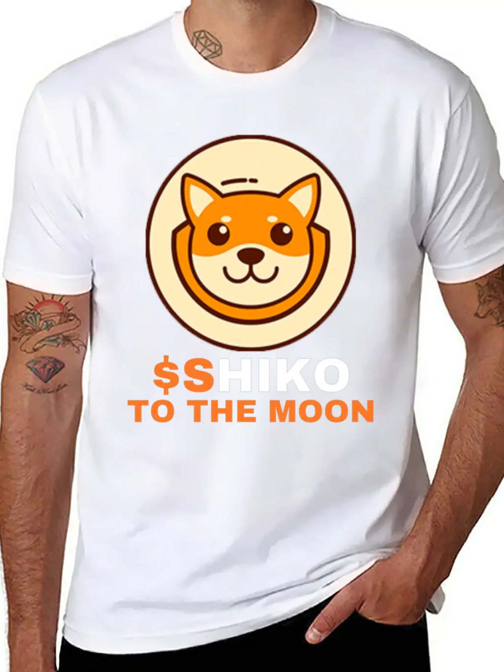 SHIKO To The Moon, Shikoku Inu Coin Shiko Crypto Unisex Casual T-Shirt – Clean Design For Daily Comfort