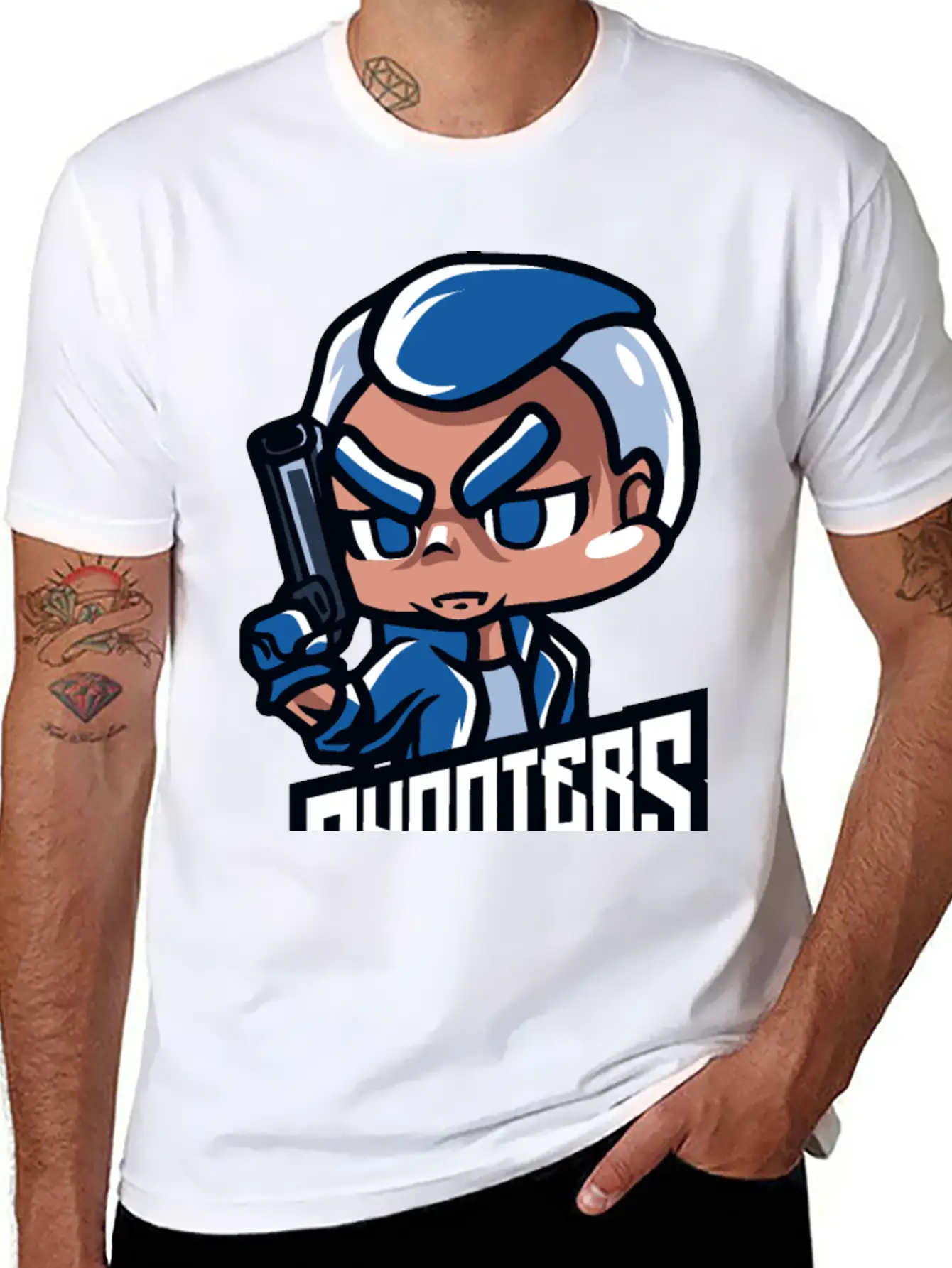 Shooters Tshirt Essential Cotton Tee For Daily Outfits – Unisex Style