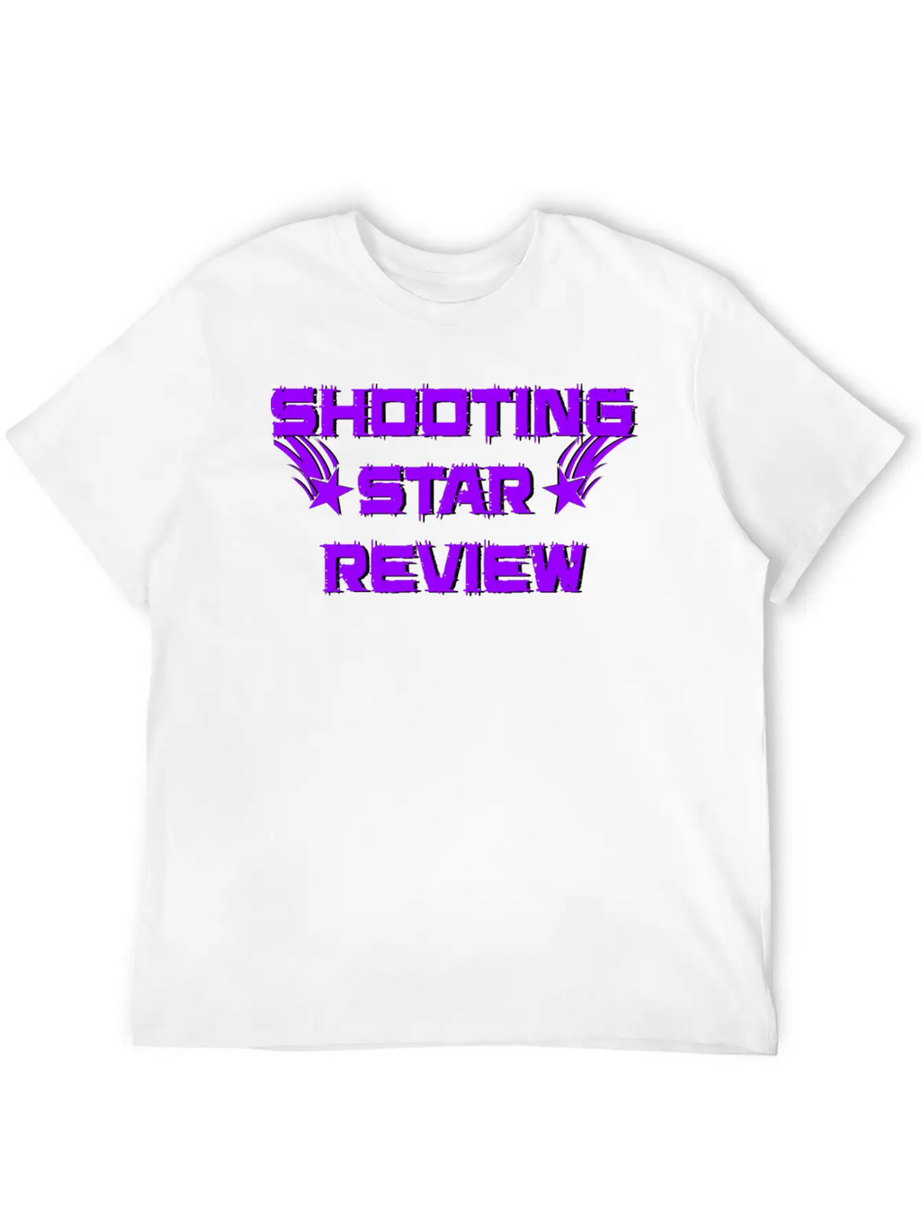 Shooting Star Review Purple Logo Unisex Short Sleeve Soft Cotton T-Shirt – Casual Everyday Wear