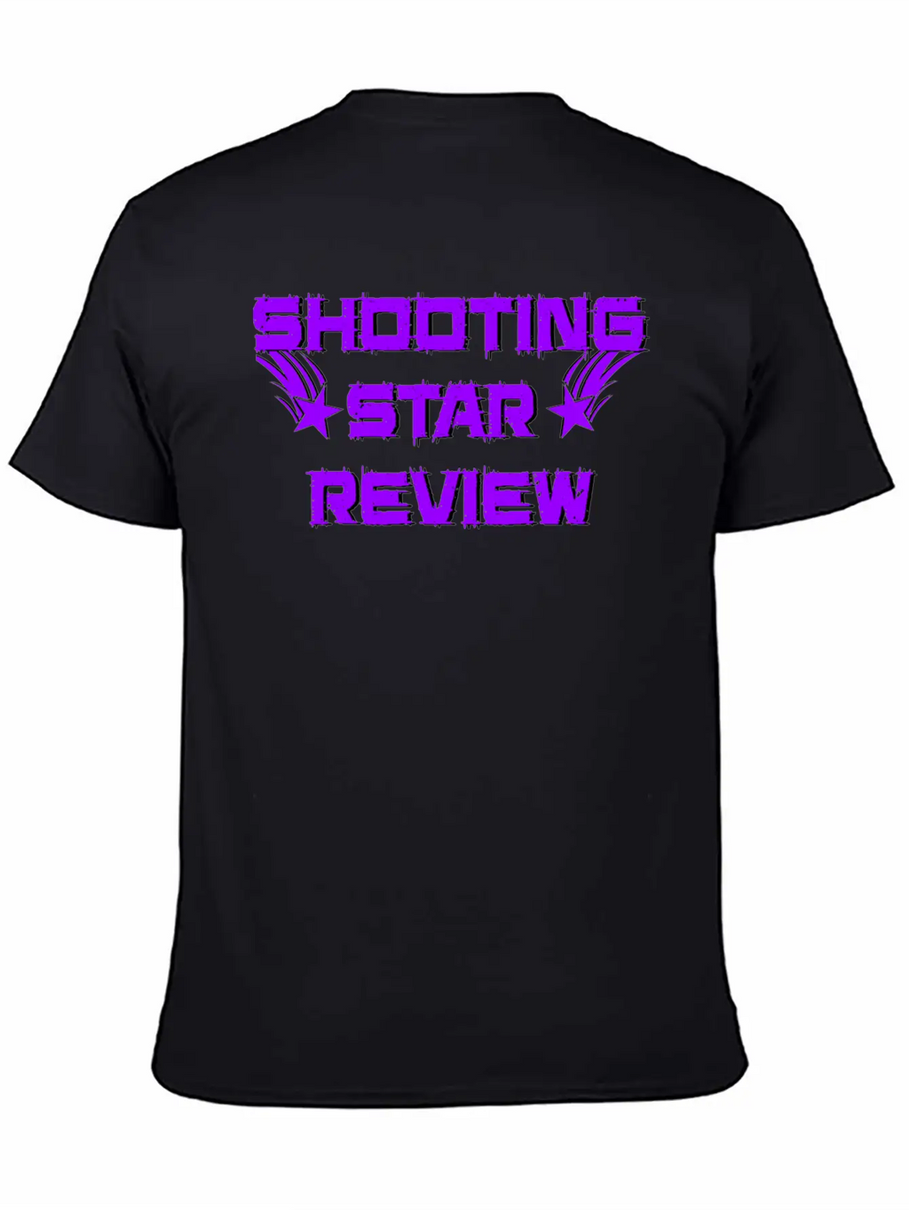 Shooting Star Review Purple Logo Unisex Short Sleeve Soft Cotton T-Shirt – Casual Everyday Wear