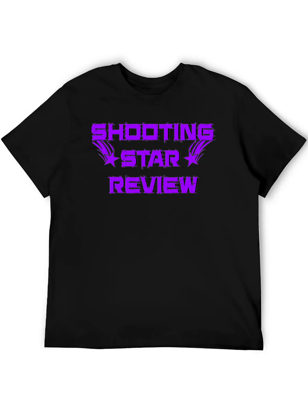 Shooting Star Review Purple Logo Unisex Short Sleeve Soft Cotton T-Shirt – Casual Everyday Wear