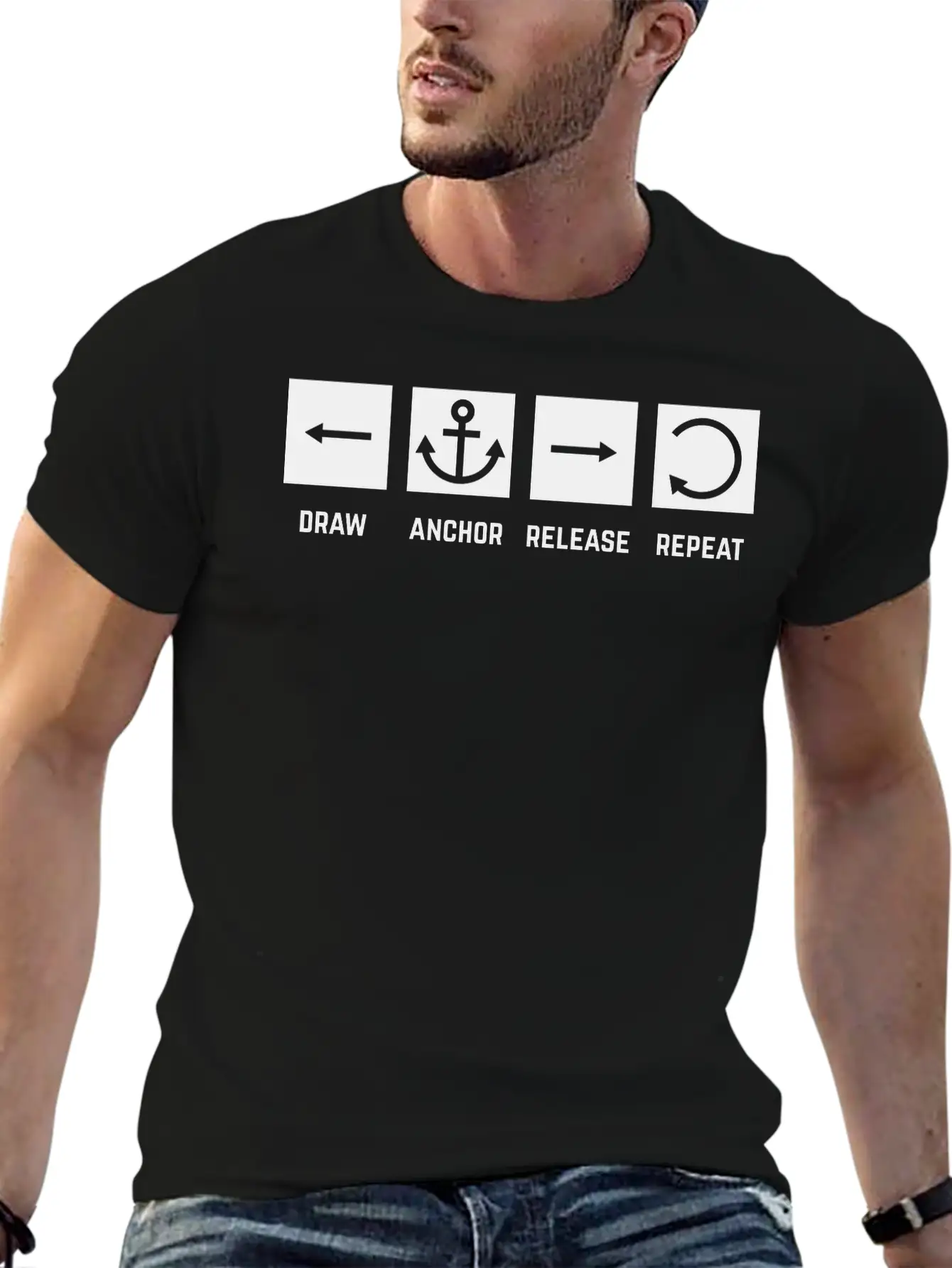 Shot Sequence (Archery By BOWTIQUE) Unisex Short Sleeve Soft Cotton T-Shirt – Casual Everyday Wear