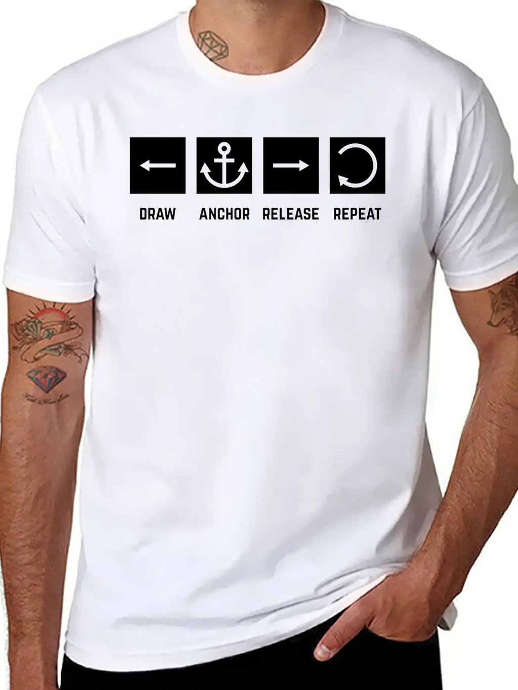 Shot Sequence (Archery By BOWTIQUE) Unisex Short Sleeve Soft Cotton T-Shirt – Casual Everyday Wear