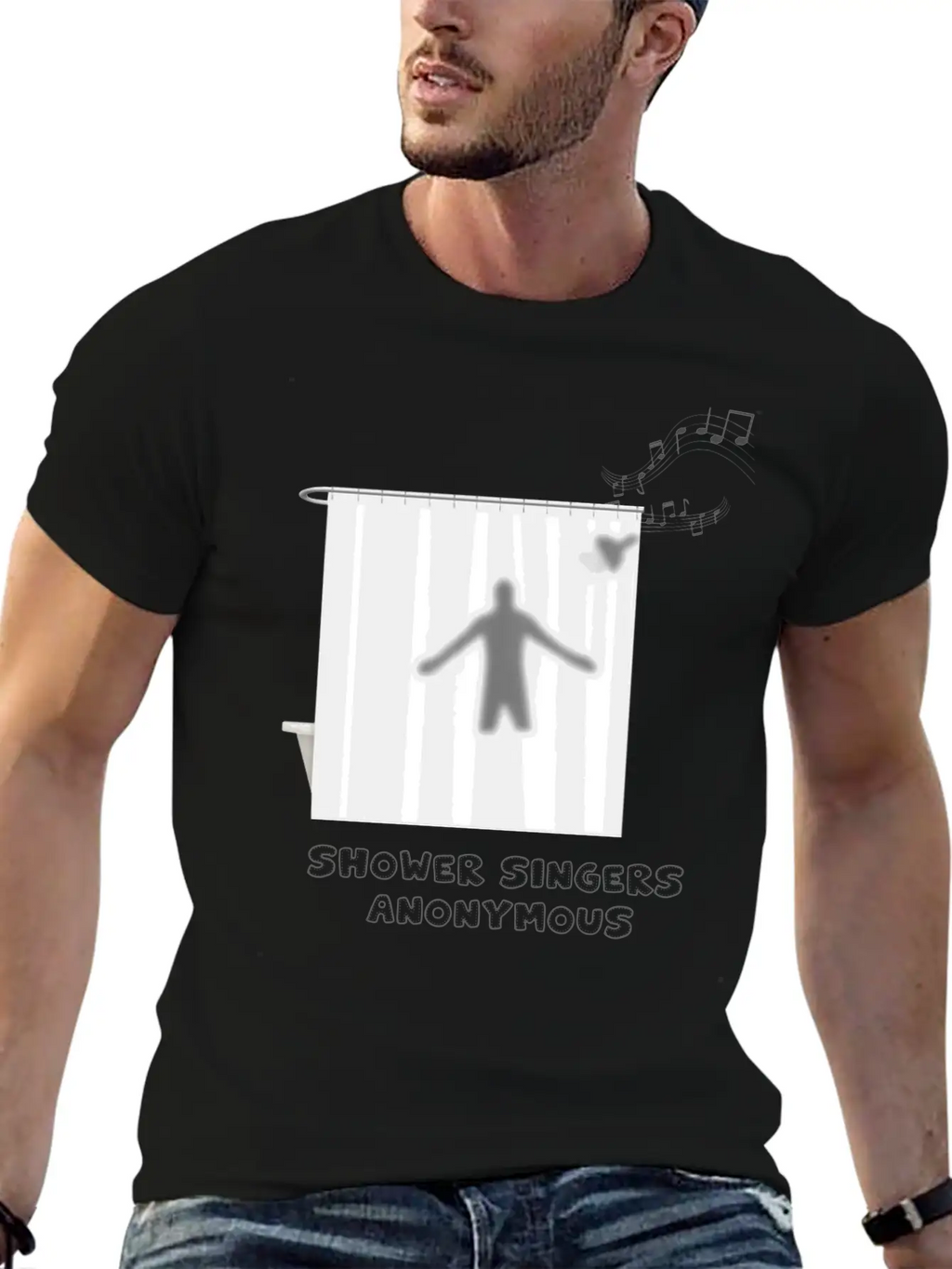 Shower Singers Anonymous Unisex Short Sleeve Soft Cotton T-Shirt – Casual Everyday Wear