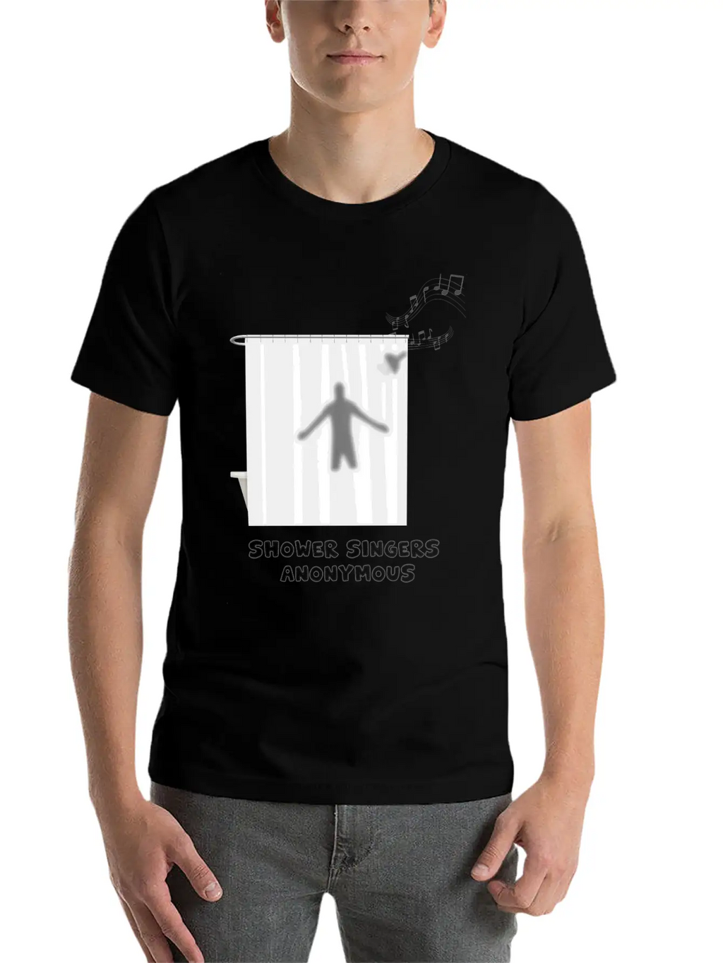 Shower Singers Anonymous Unisex Short Sleeve Soft Cotton T-Shirt – Casual Everyday Wear
