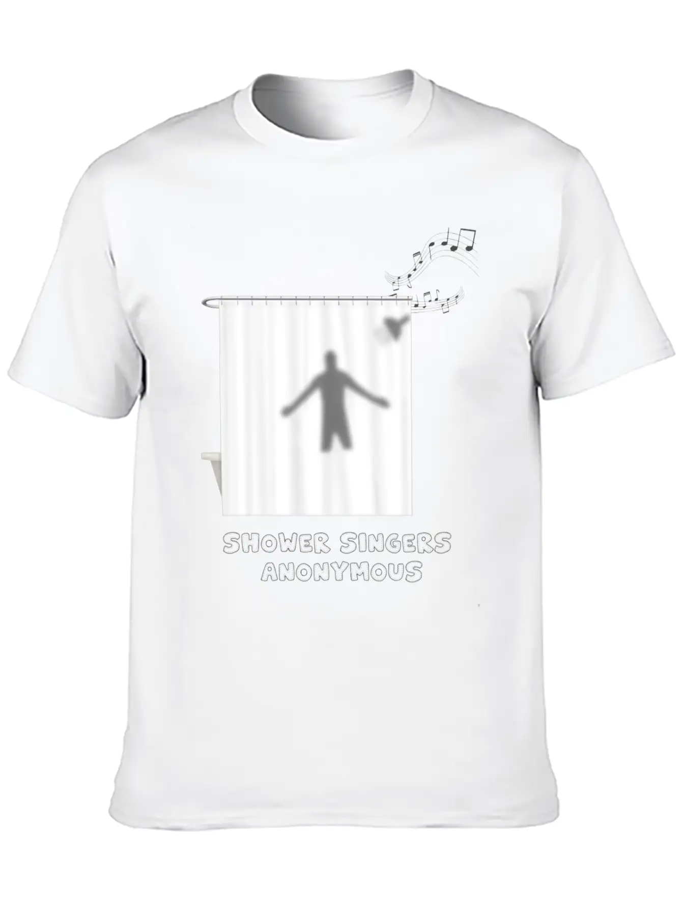 Shower Singers Anonymous Unisex Short Sleeve Soft Cotton T-Shirt – Casual Everyday Wear