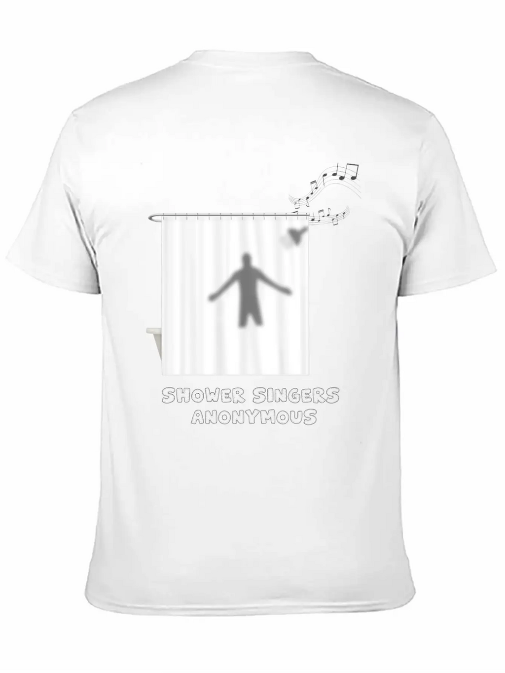 Shower Singers Anonymous Unisex Short Sleeve Soft Cotton T-Shirt – Casual Everyday Wear