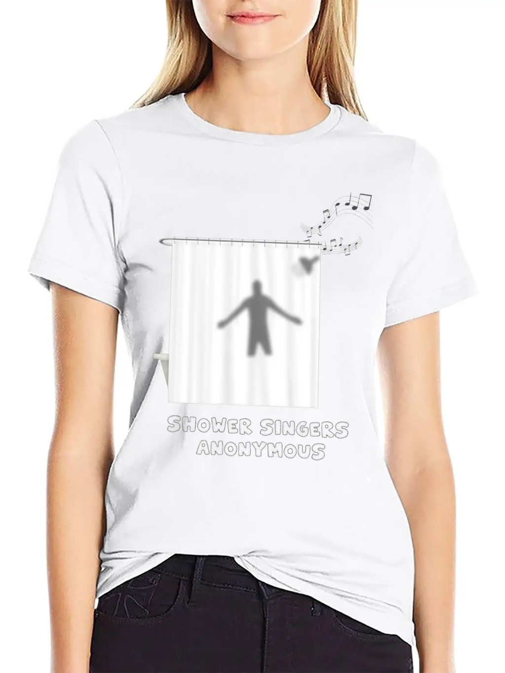 Shower Singers Anonymous Unisex Short Sleeve Soft Cotton T-Shirt – Casual Everyday Wear