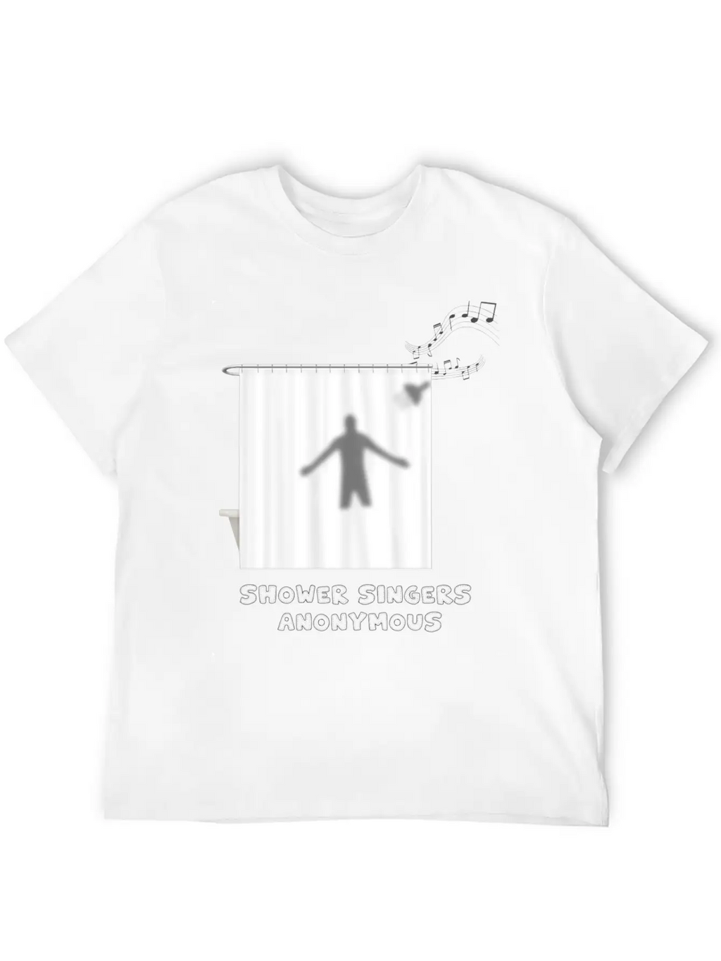 Shower Singers Anonymous Unisex Short Sleeve Soft Cotton T-Shirt – Casual Everyday Wear
