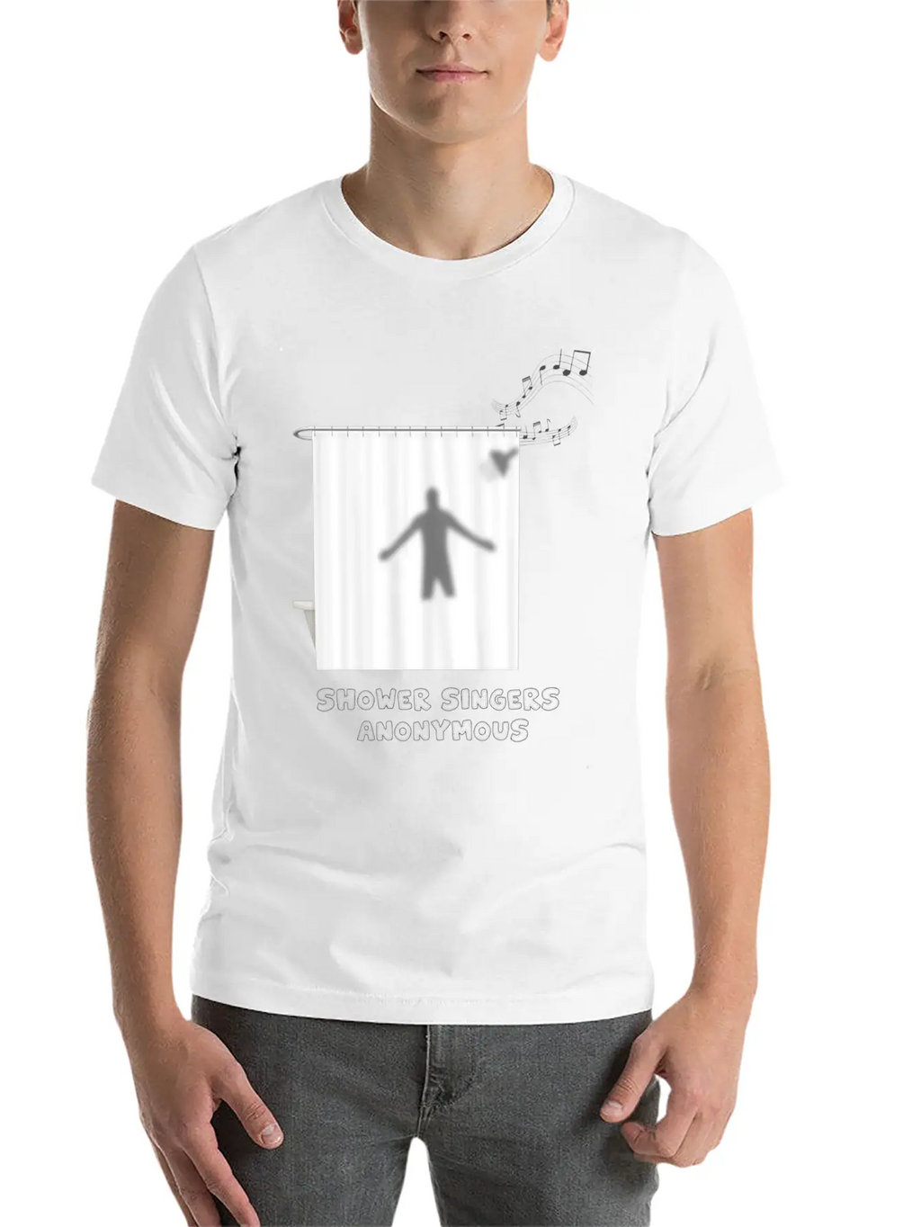 Shower Singers Anonymous Unisex Short Sleeve Soft Cotton T-Shirt – Casual Everyday Wear