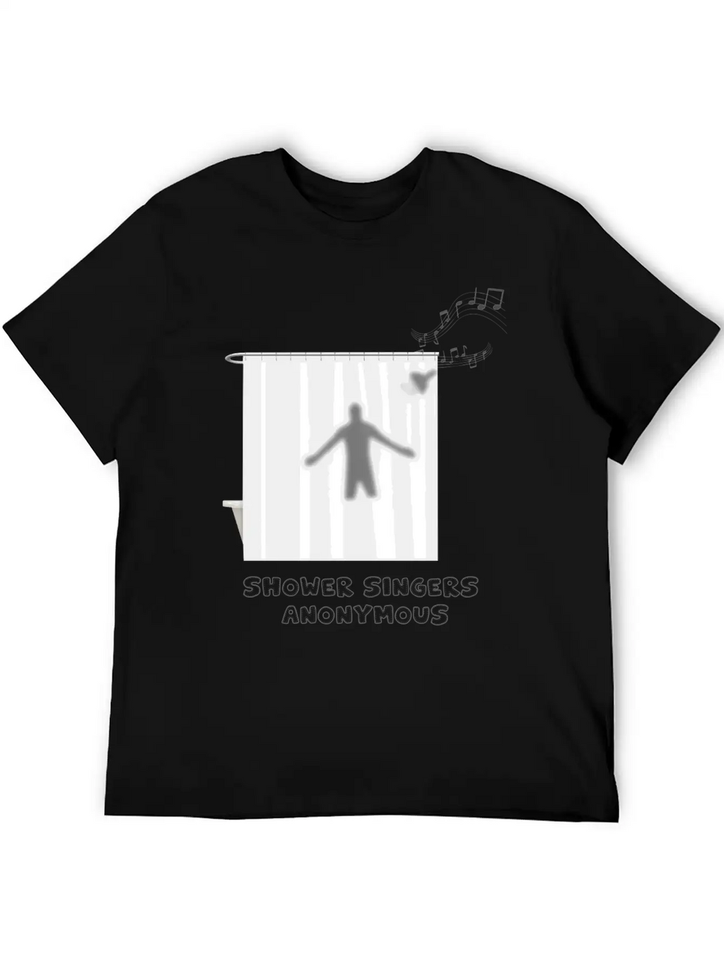 Shower Singers Anonymous Unisex Short Sleeve Soft Cotton T-Shirt – Casual Everyday Wear