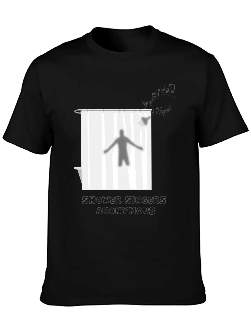Shower Singers Anonymous Unisex Short Sleeve Soft Cotton T-Shirt – Casual Everyday Wear