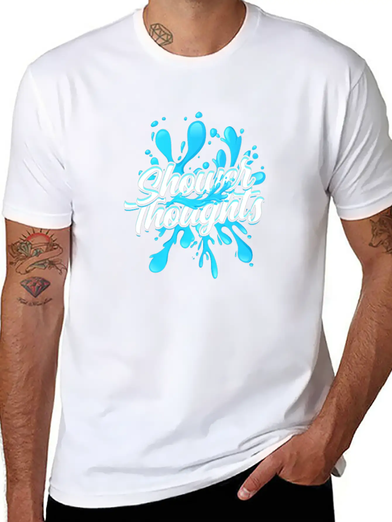 Shower Thoughts - Shower Stylish Everyday T-Shirt – Unisex Basic Cotton Tee