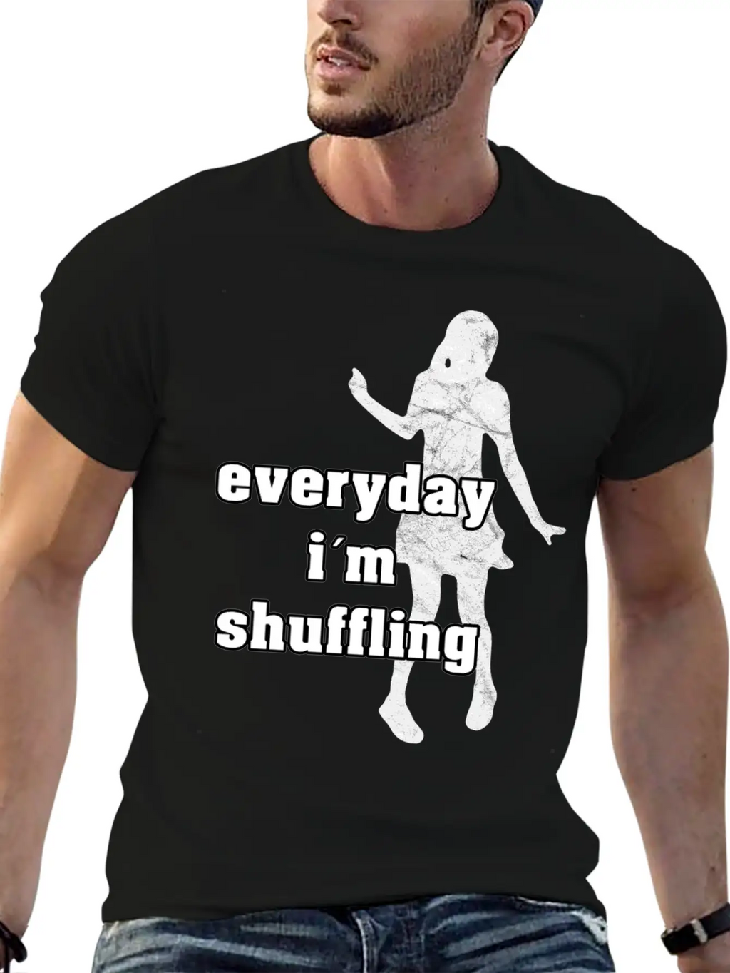 Shuffling Dance Shuffle Festival Party Gift Music Essential Cotton Tee For Daily Outfits – Unisex Style