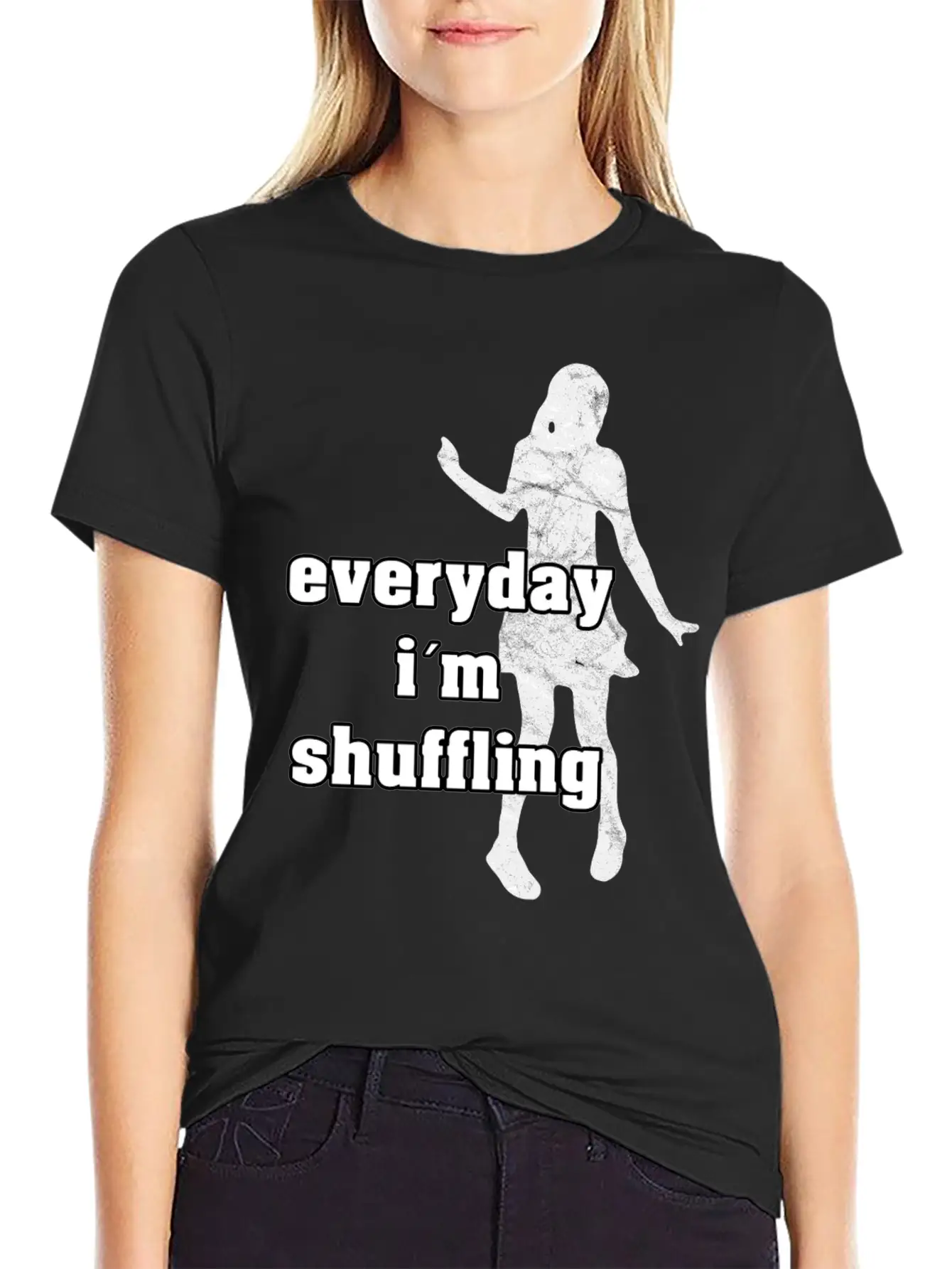 Shuffling Dance Shuffle Festival Party Gift Music Essential Cotton Tee For Daily Outfits – Unisex Style
