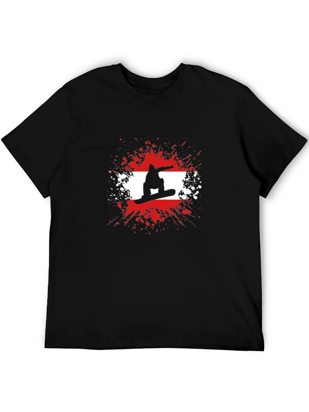 Snowboard Silhouette Graphic Tee