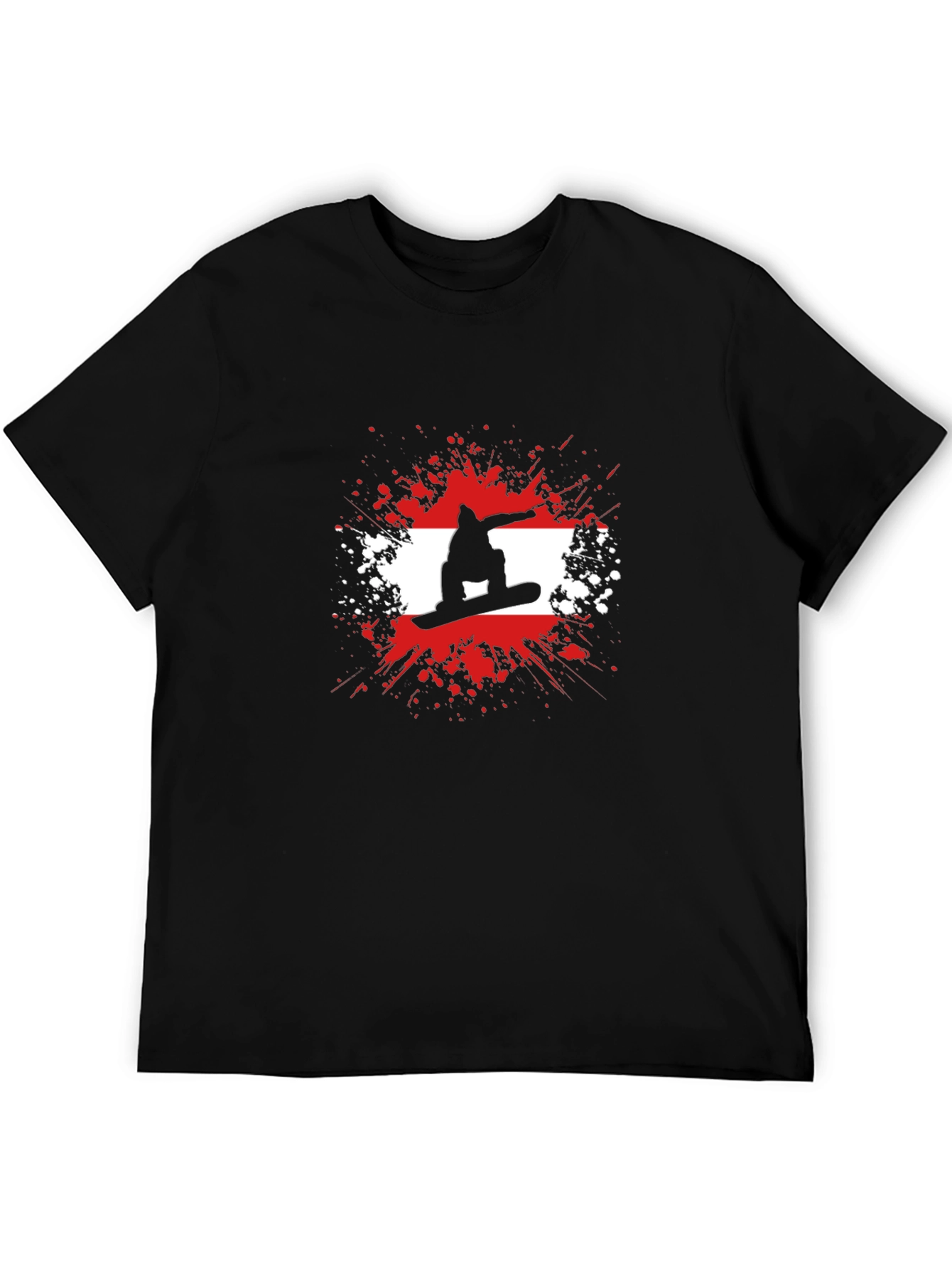 Snowboard Silhouette Graphic Tee