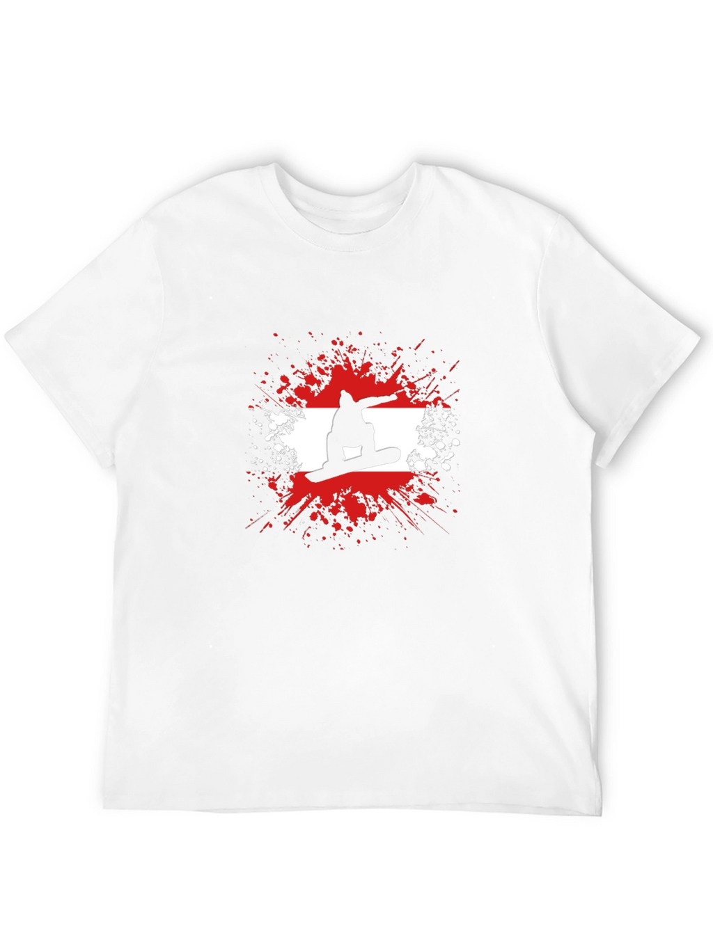 Snowboard Silhouette Graphic Tee