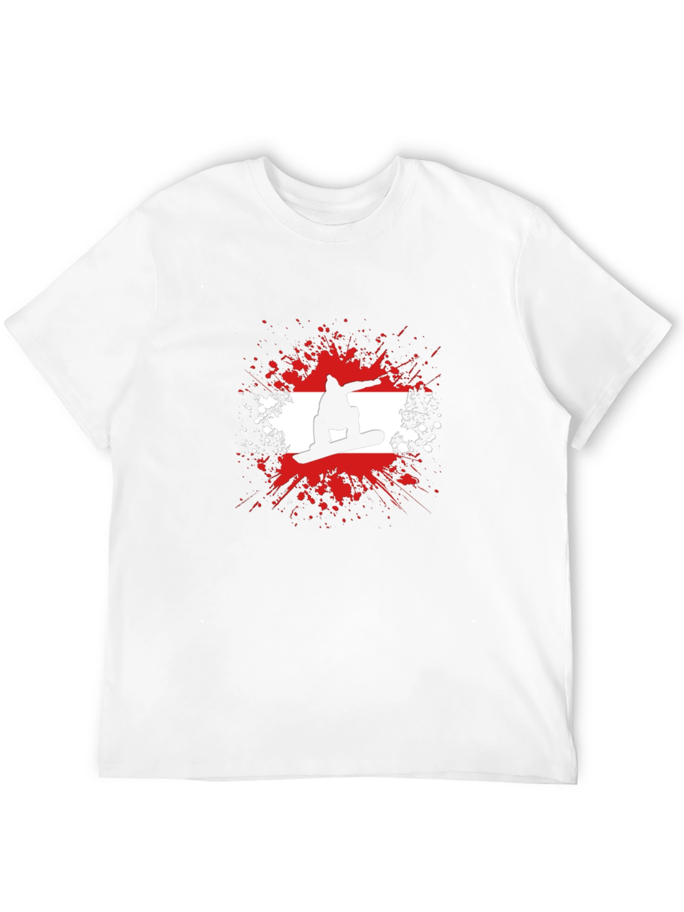Snowboard Silhouette Graphic Tee