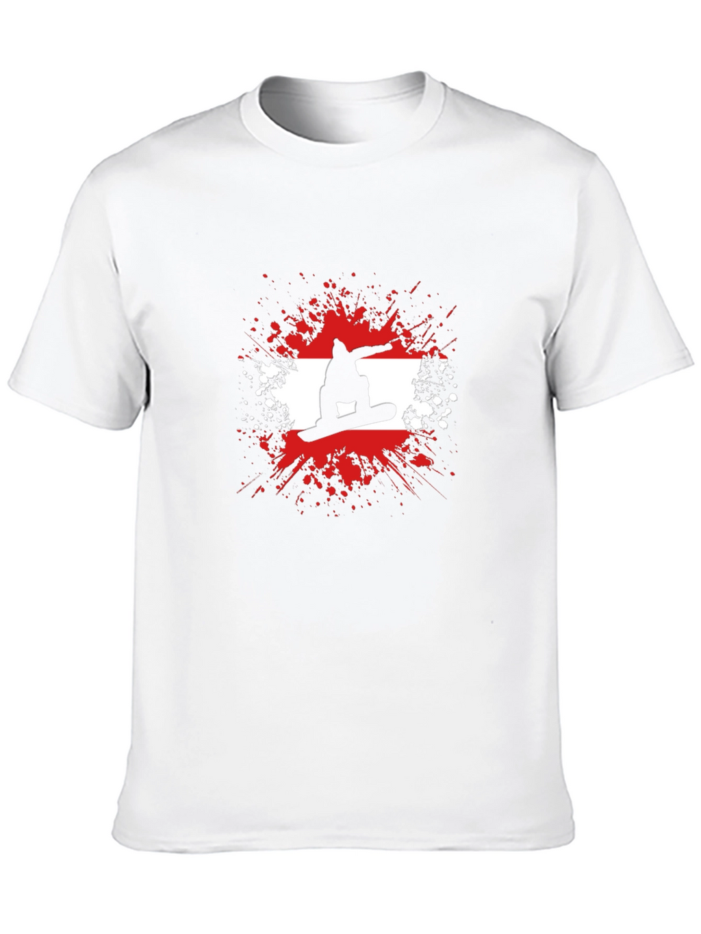 Snowboard Silhouette Graphic Tee