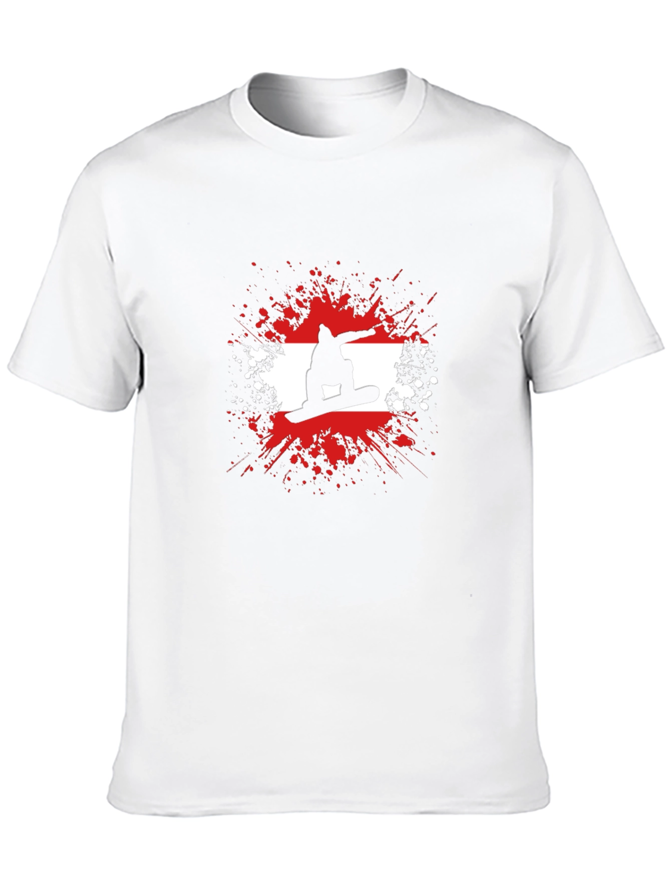 Snowboard Silhouette Graphic Tee