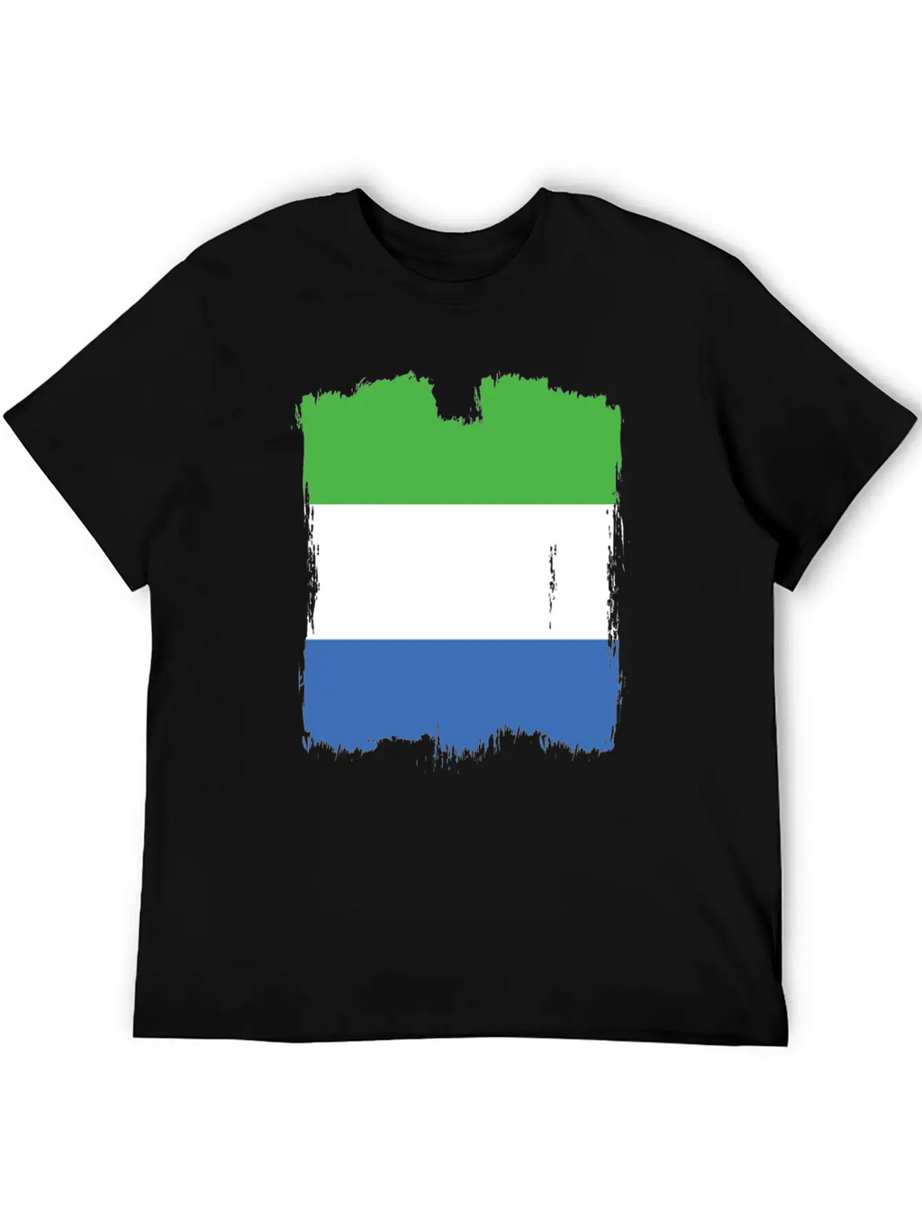 Sierra Leone Flag Stylish Everyday T-Shirt – Unisex Basic Cotton Tee