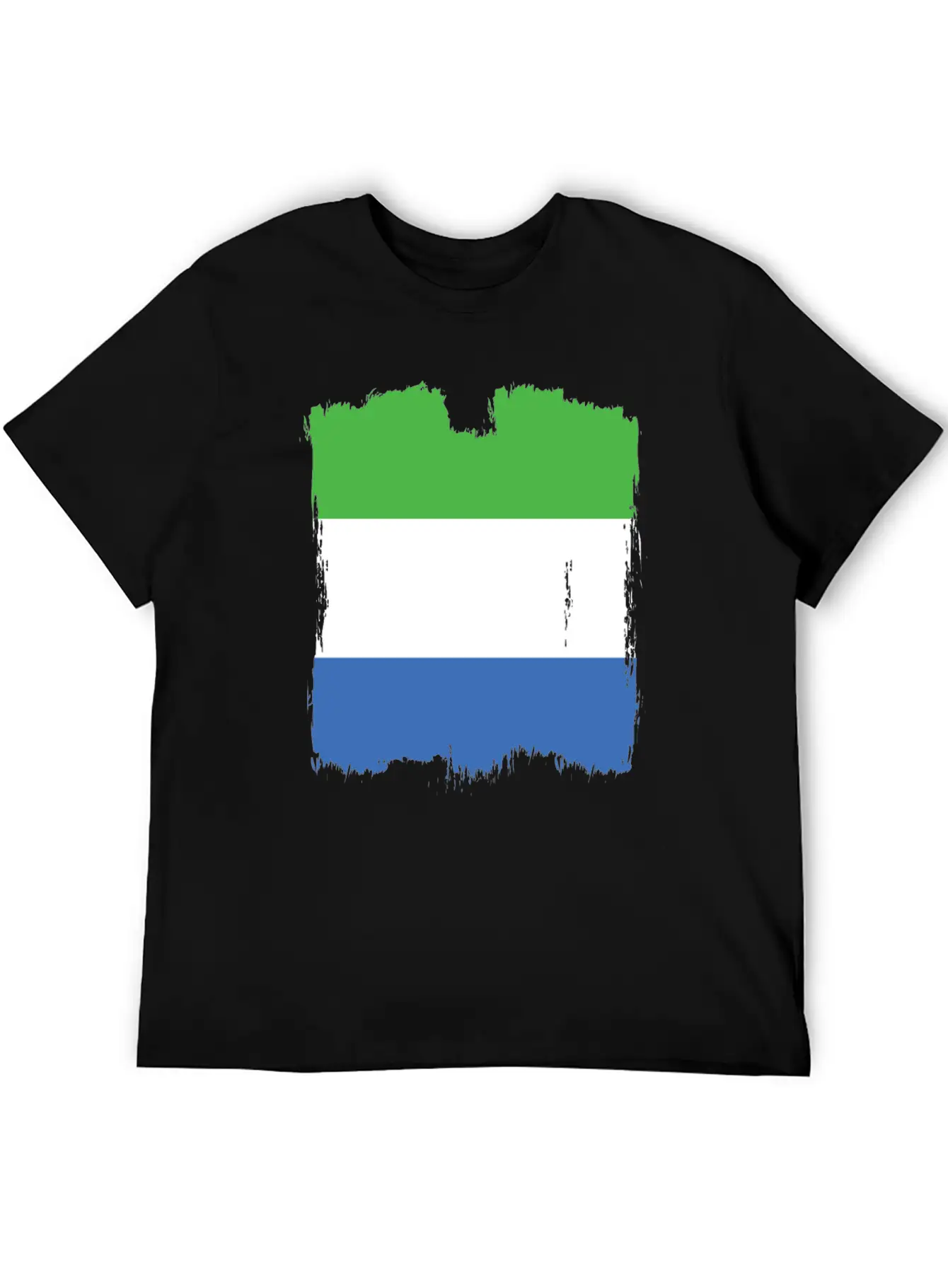 Sierra Leone Flag Stylish Everyday T-Shirt – Unisex Basic Cotton Tee