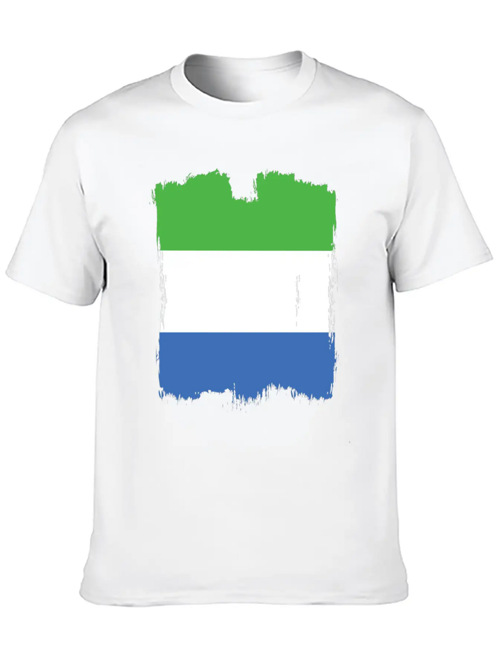 Sierra Leone Flag Stylish Everyday T-Shirt – Unisex Basic Cotton Tee