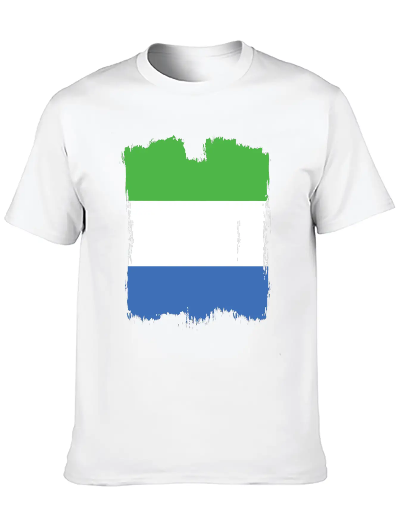 Sierra Leone Flag Stylish Everyday T-Shirt – Unisex Basic Cotton Tee