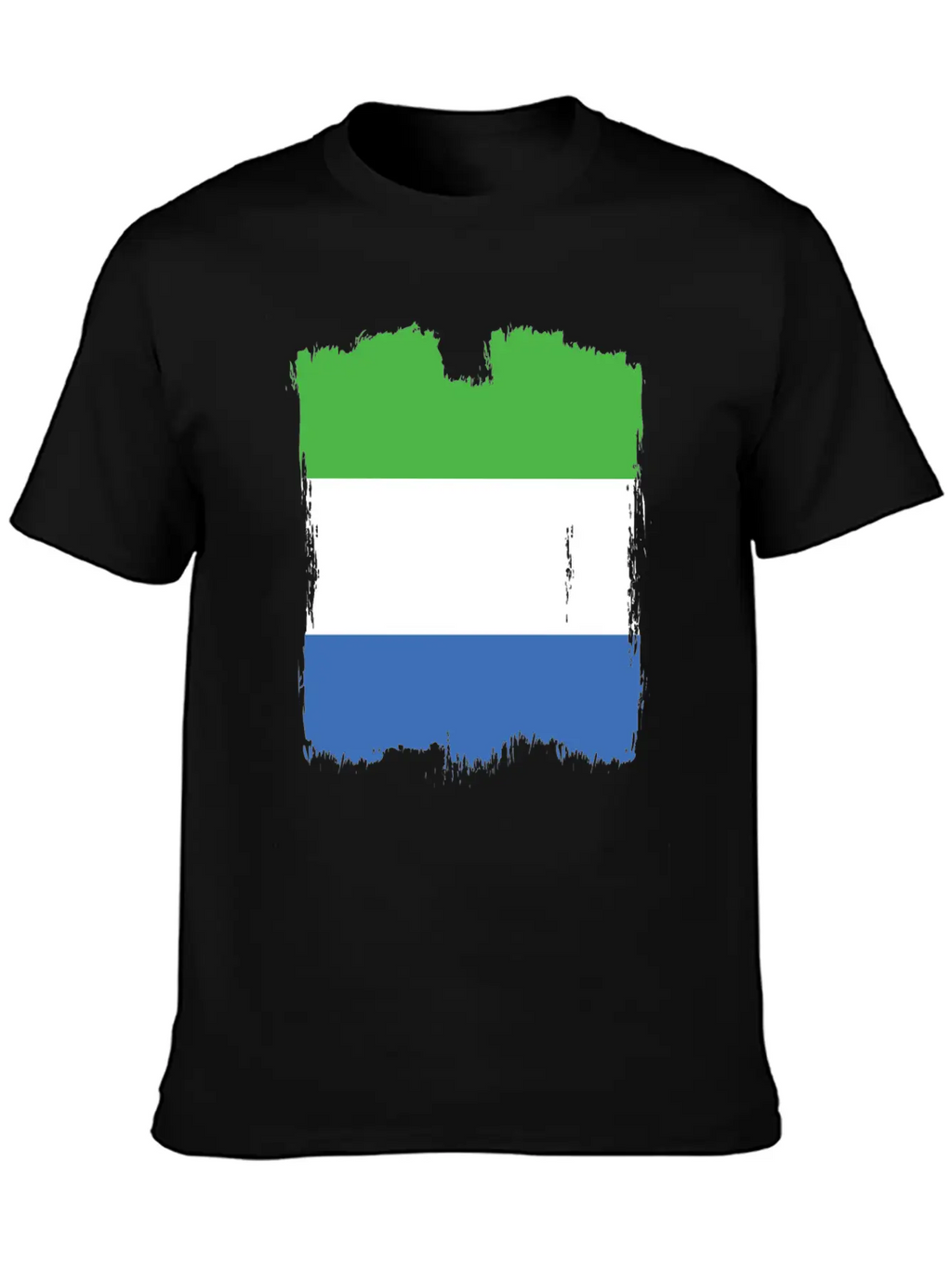 Sierra Leone Flag Stylish Everyday T-Shirt – Unisex Basic Cotton Tee