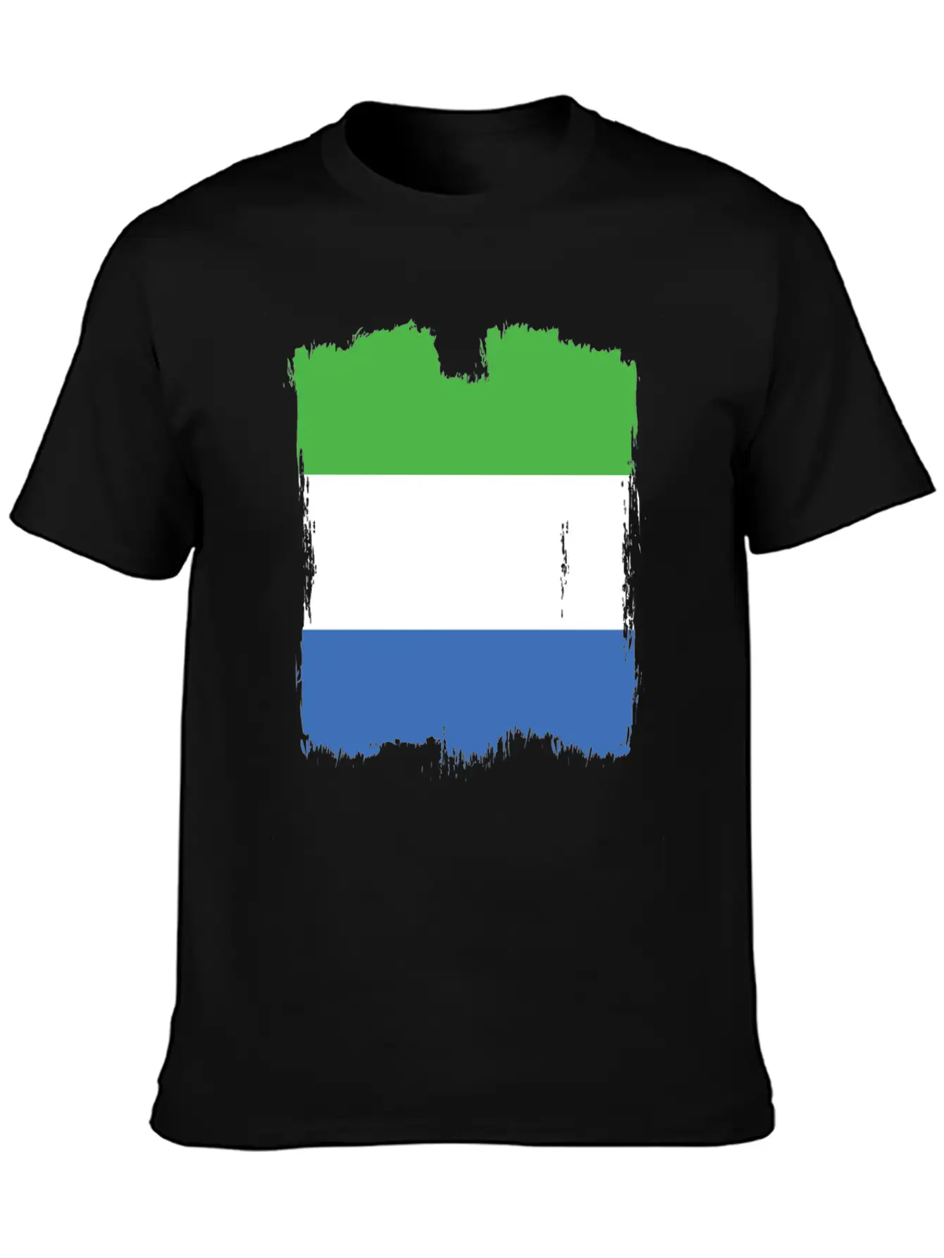 Sierra Leone Flag Stylish Everyday T-Shirt – Unisex Basic Cotton Tee