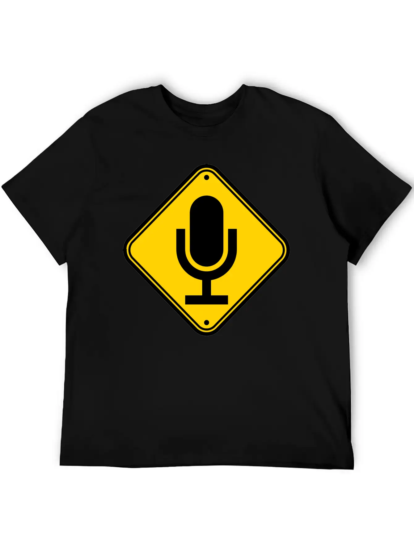 Sign Note Microphone Stylish Everyday T-Shirt – Unisex Basic Cotton Tee