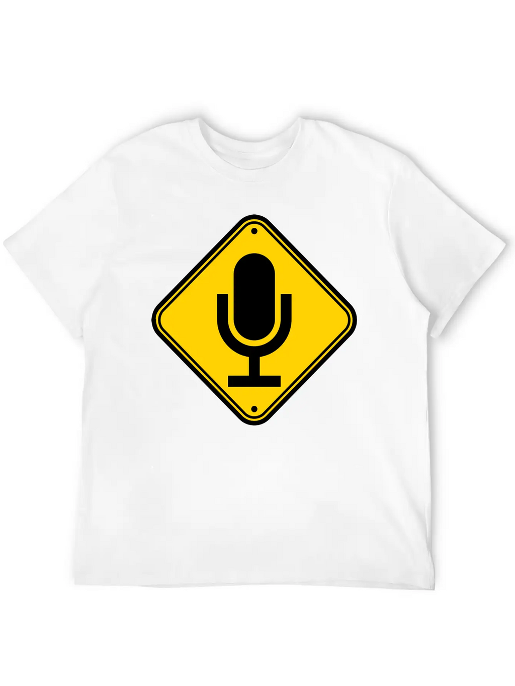 Sign Note Microphone Stylish Everyday T-Shirt – Unisex Basic Cotton Tee