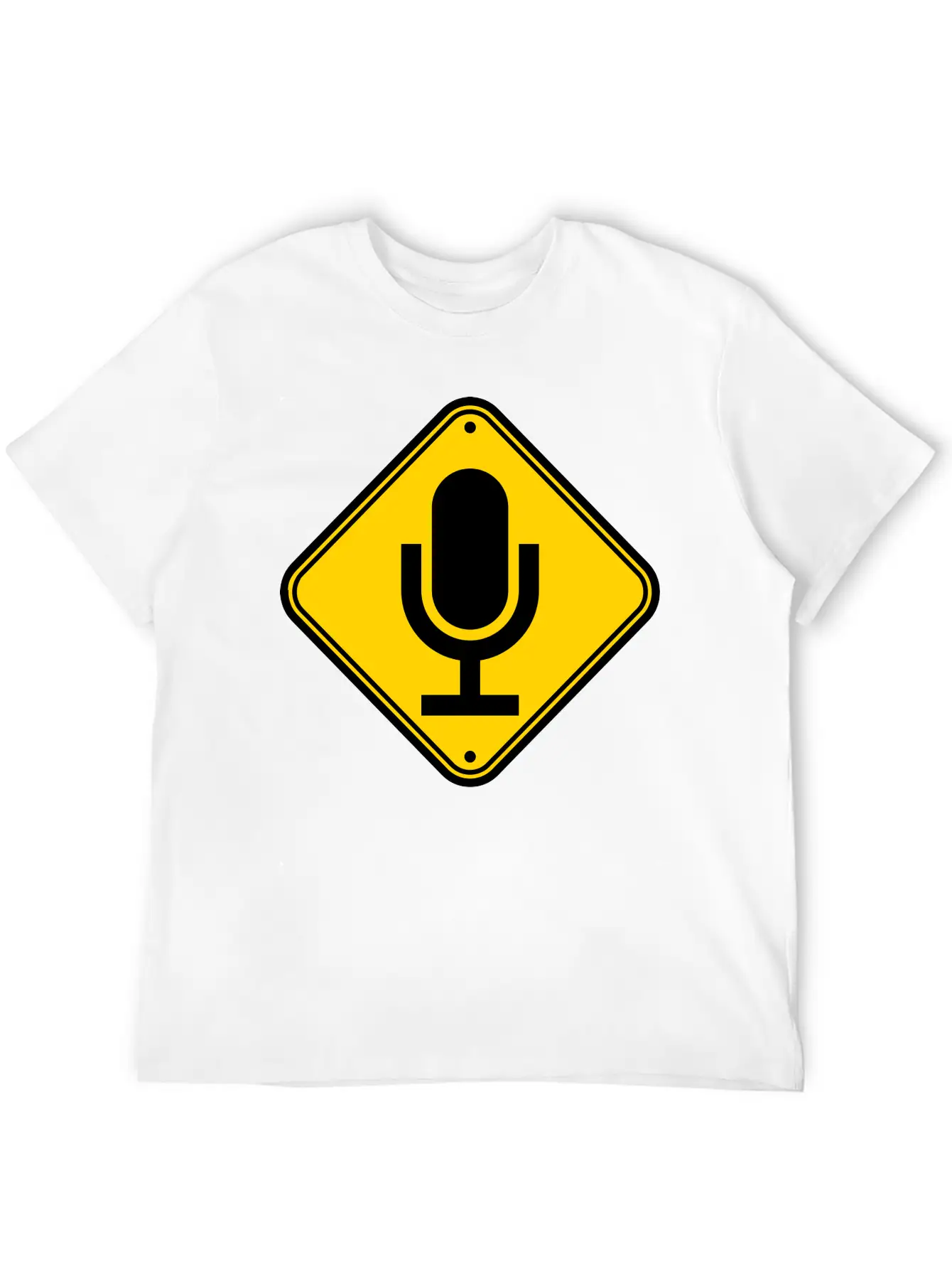 Sign Note Microphone Stylish Everyday T-Shirt – Unisex Basic Cotton Tee