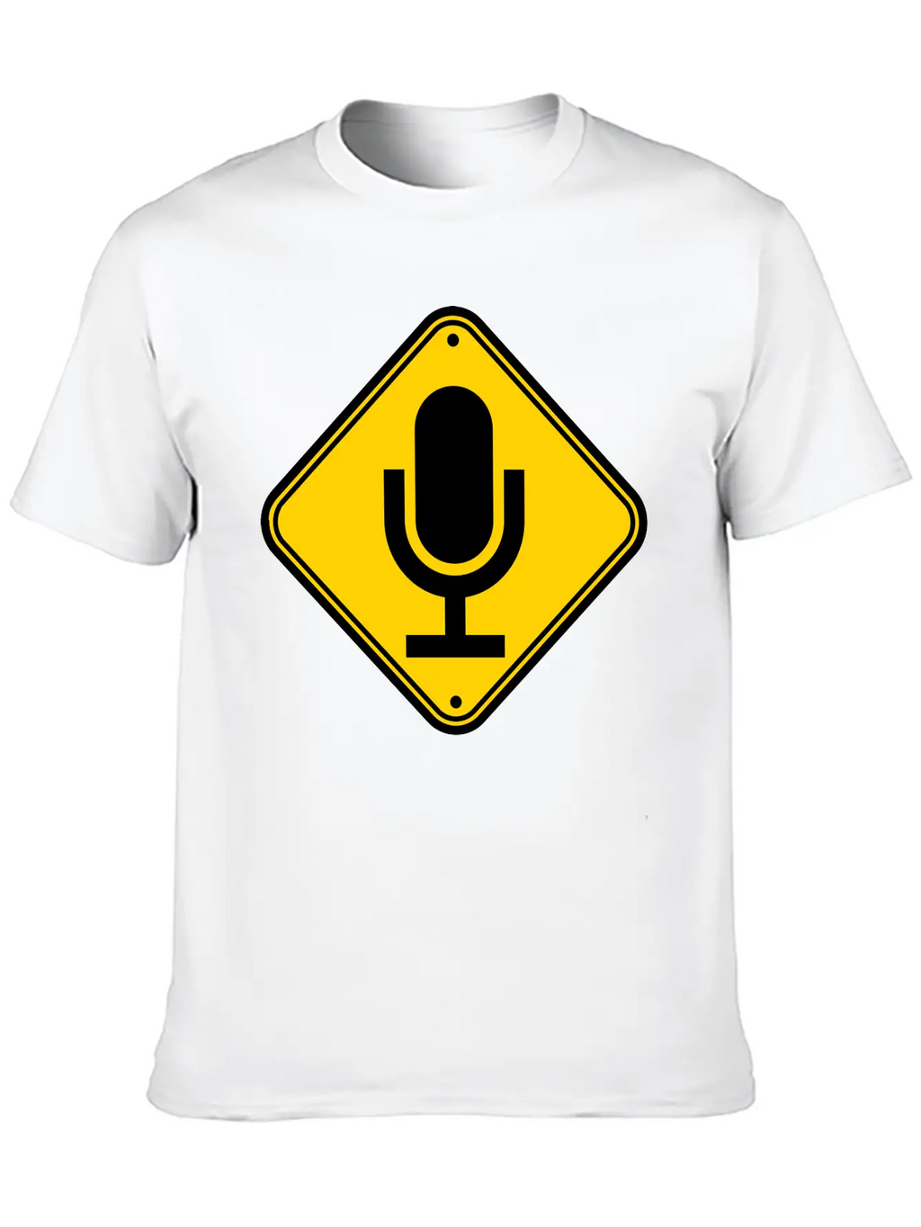 Sign Note Microphone Stylish Everyday T-Shirt – Unisex Basic Cotton Tee