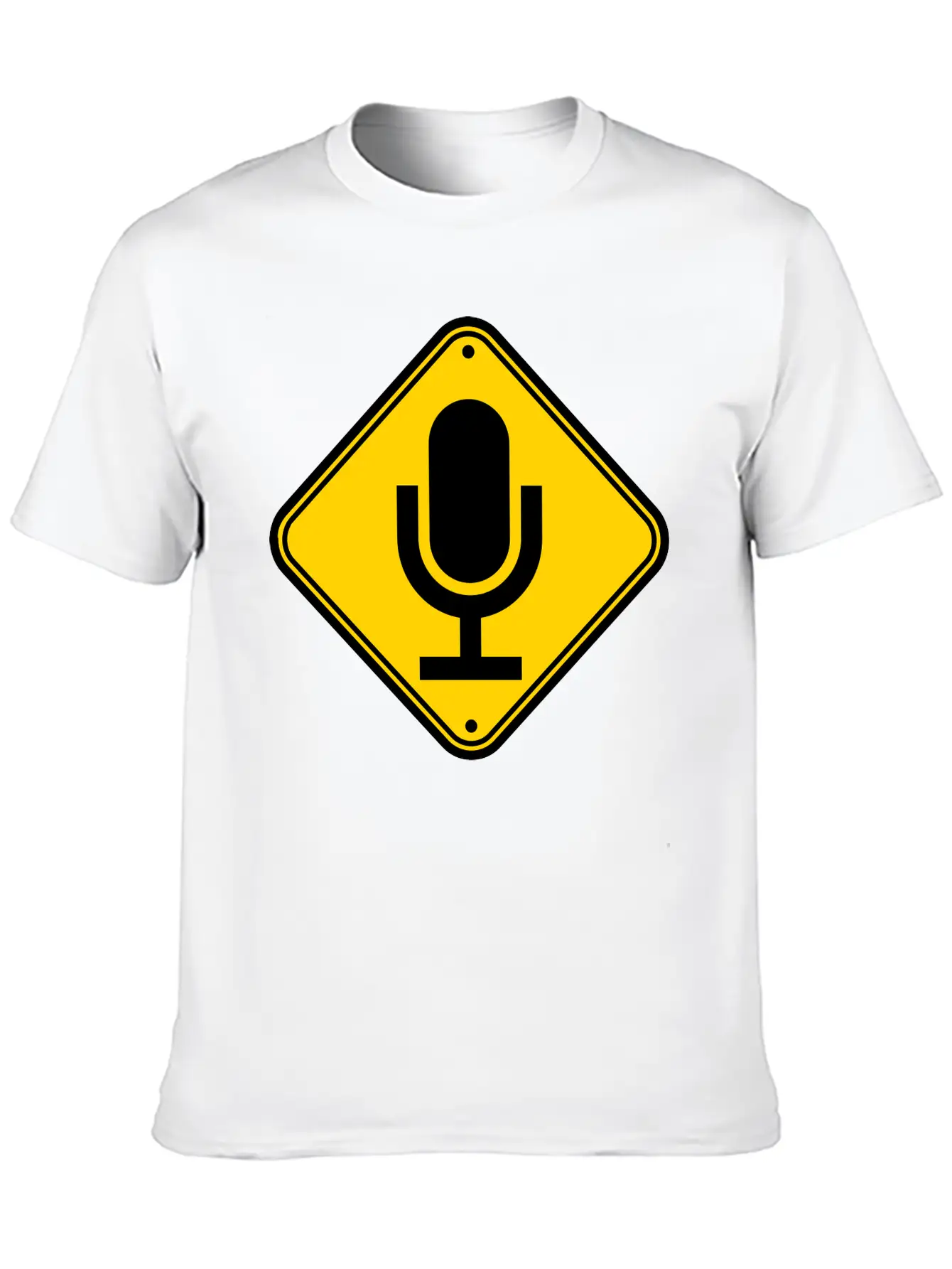 Sign Note Microphone Stylish Everyday T-Shirt – Unisex Basic Cotton Tee