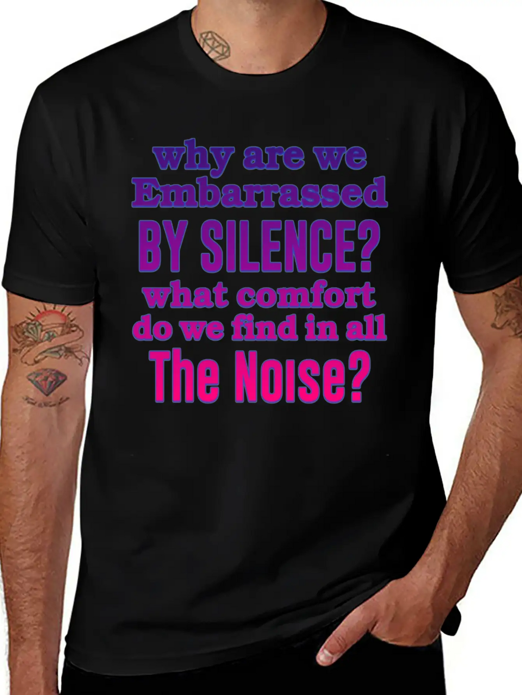 Silence Essential Cotton Tee For Daily Outfits – Unisex Style