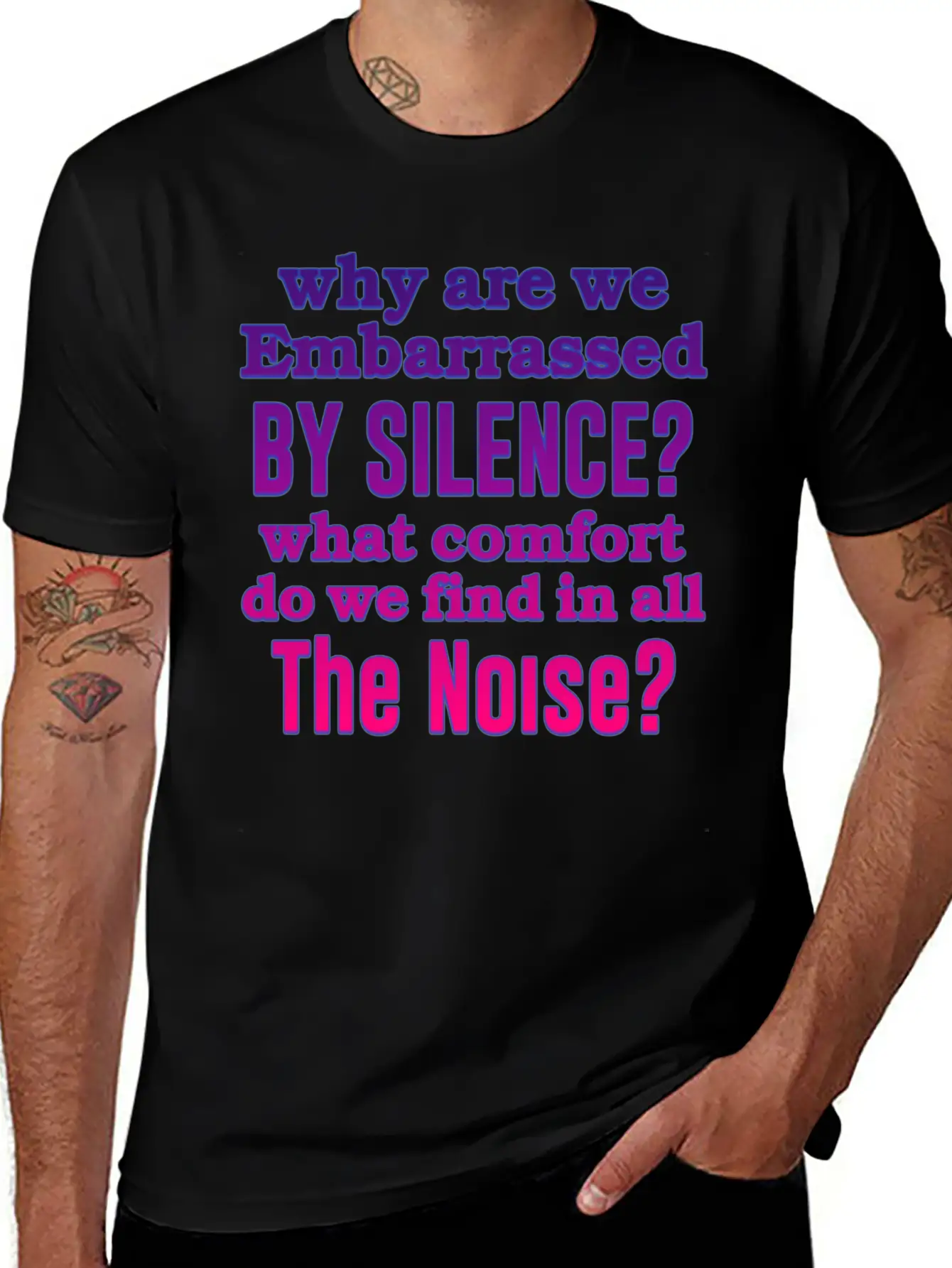 Silence Essential Cotton Tee For Daily Outfits – Unisex Style