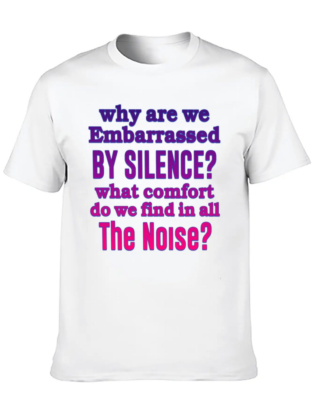 Silence Essential Cotton Tee For Daily Outfits – Unisex Style